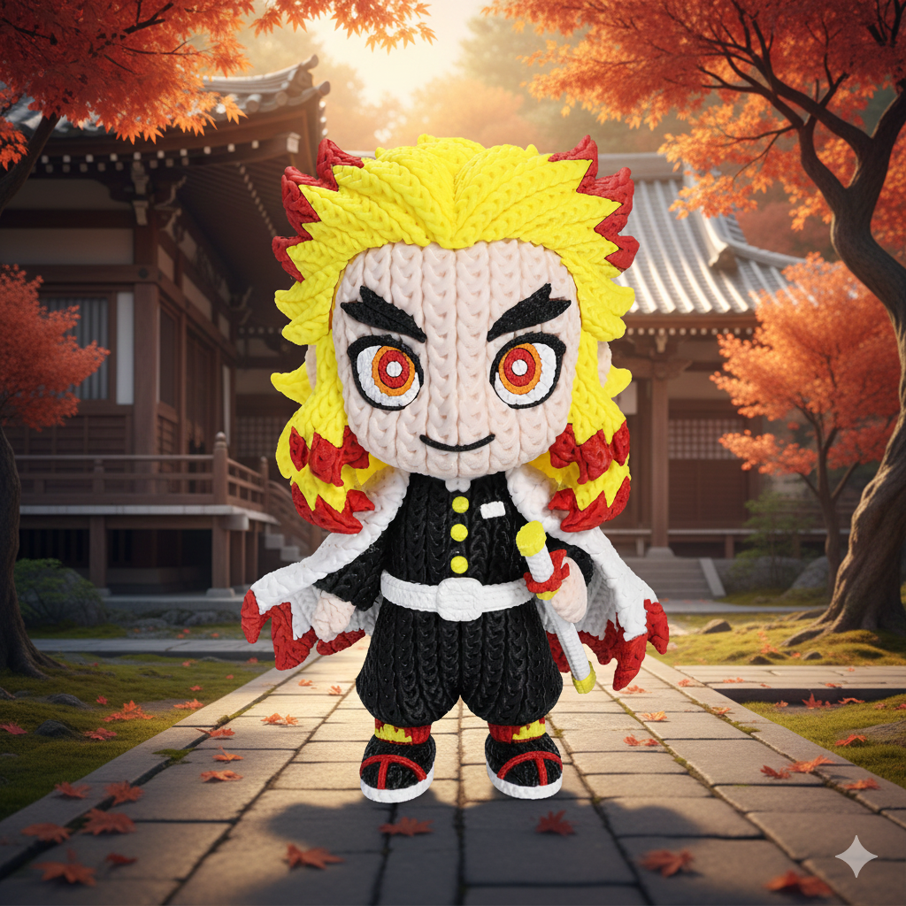 Rengoku 3D Printed Figure – Demon Slayer Anime Collectible | Ready to Print 3D