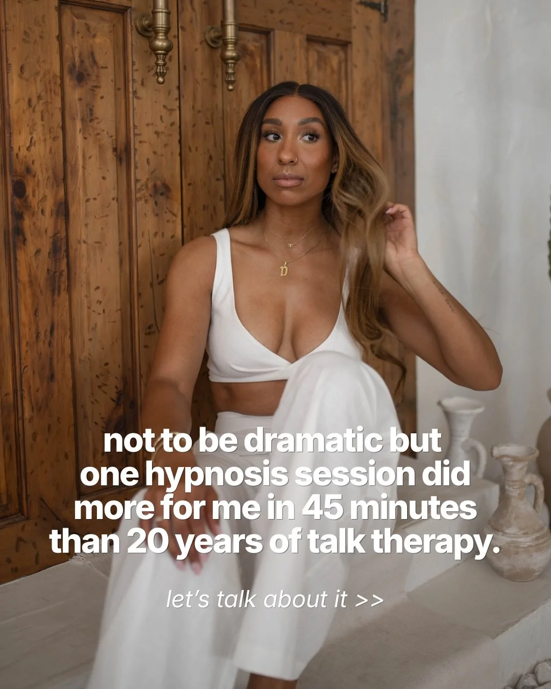 This is NOT an anti-therapy post. 

After nearly 20 years of navigating panic disorder through medication and talk therapy, hypnosis helped me understand myself in a way I hadn&rsquo;t experienced before.

I finally recognized my people-pleasing and 