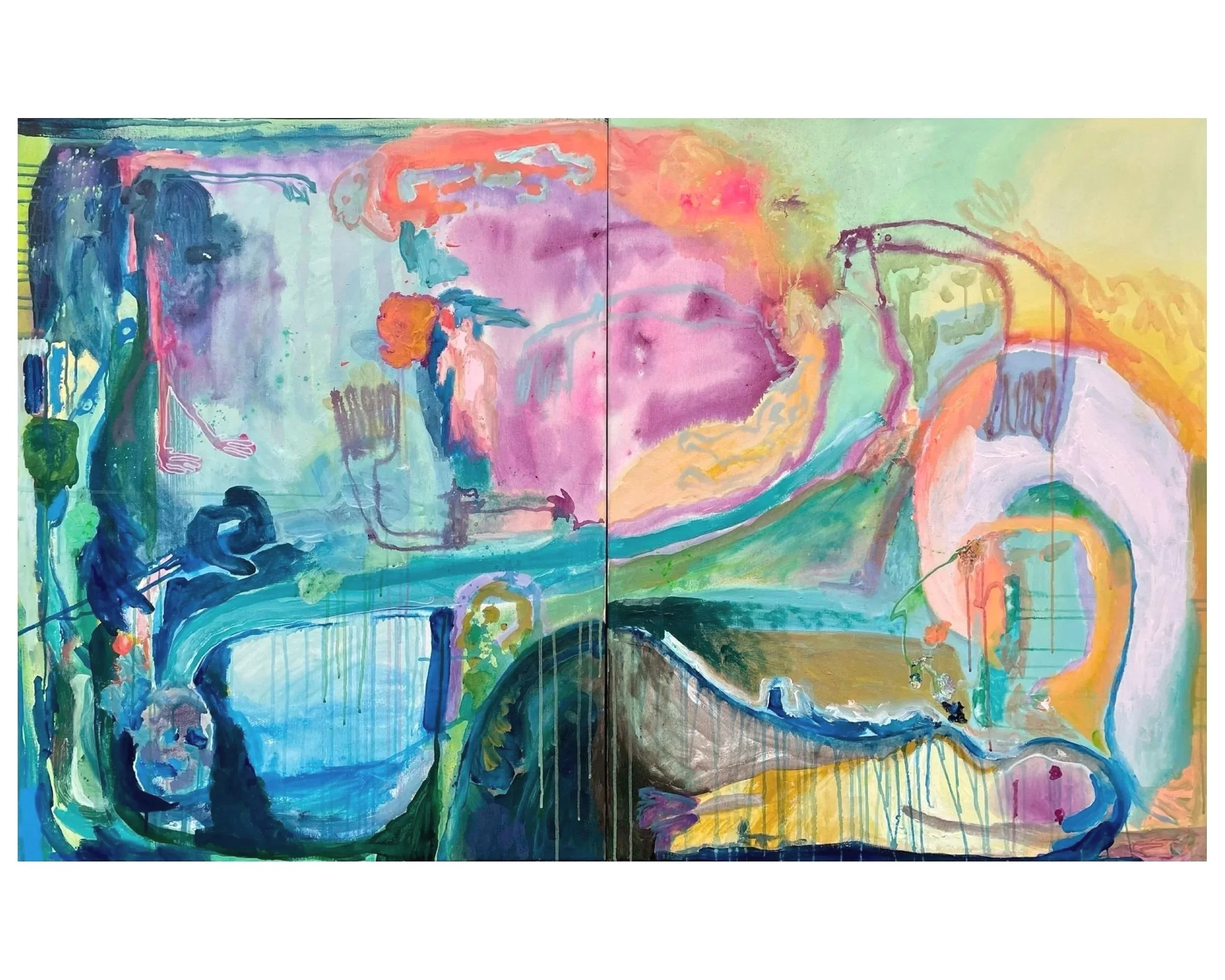 "And She Stood And Stood Tall" diptych
acrylic on canvas
2025
100cm x 80cm each

SOLD