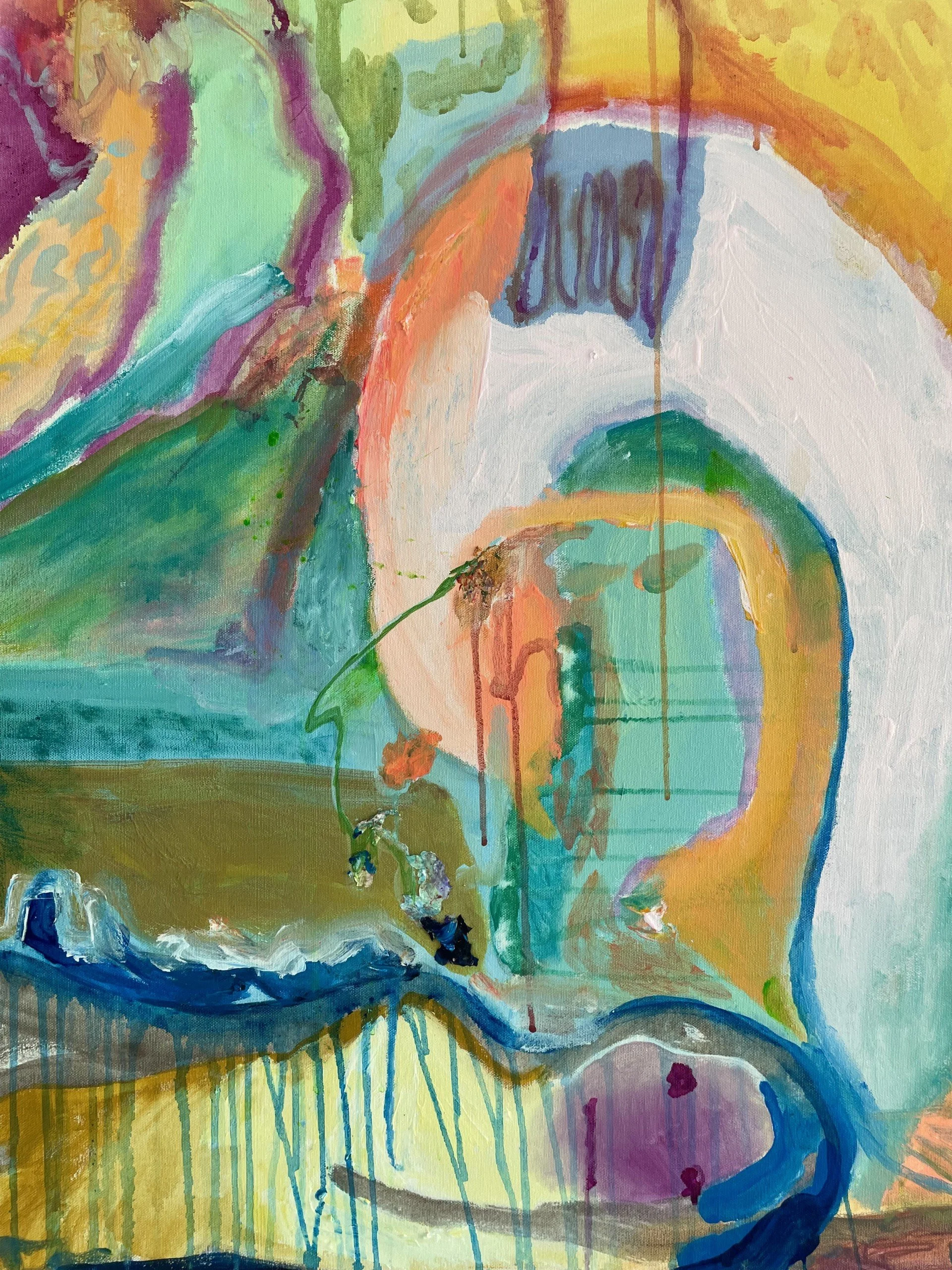 "And She Stood And Stood Tall" (detail)
acrylic on canvas
100cm x 80cm