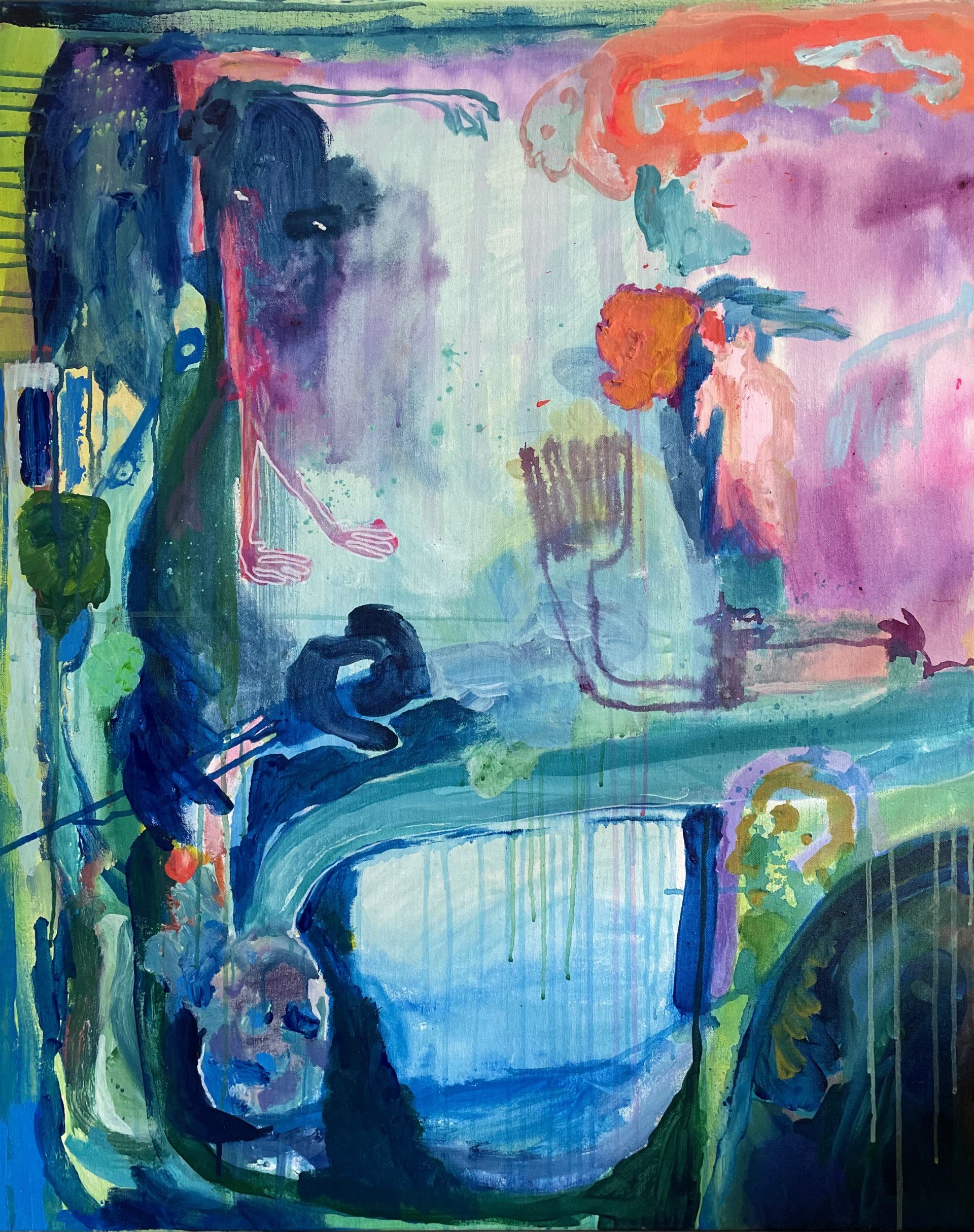 "And She Stood And Stood Tall" (Part 1)
acrylic on canvas
100cm x 80cm