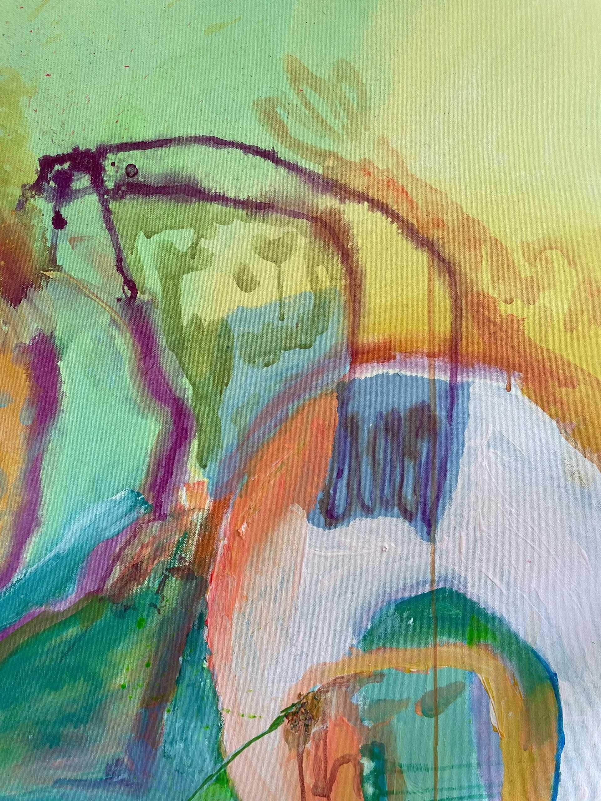 "And She Stood And Stood Tall" (detail)
acrylic on canvas
100cm x 80cm