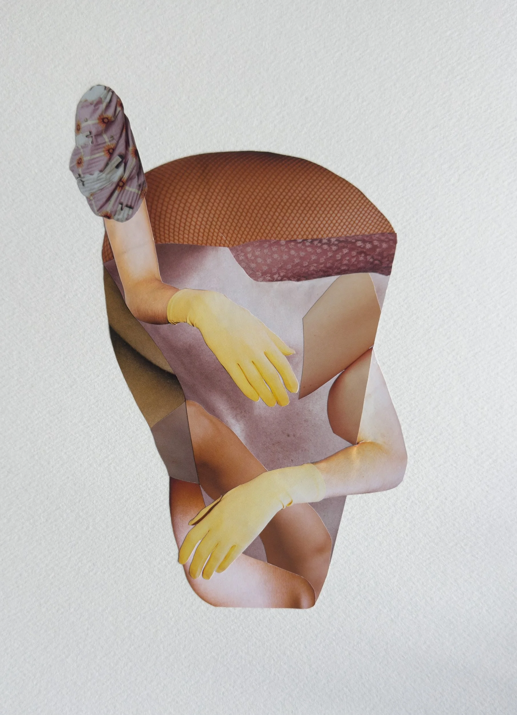 Milkshake , 2025
Hand-cut paper collage on archival paper
Mounted paper: 333 × 242 mm