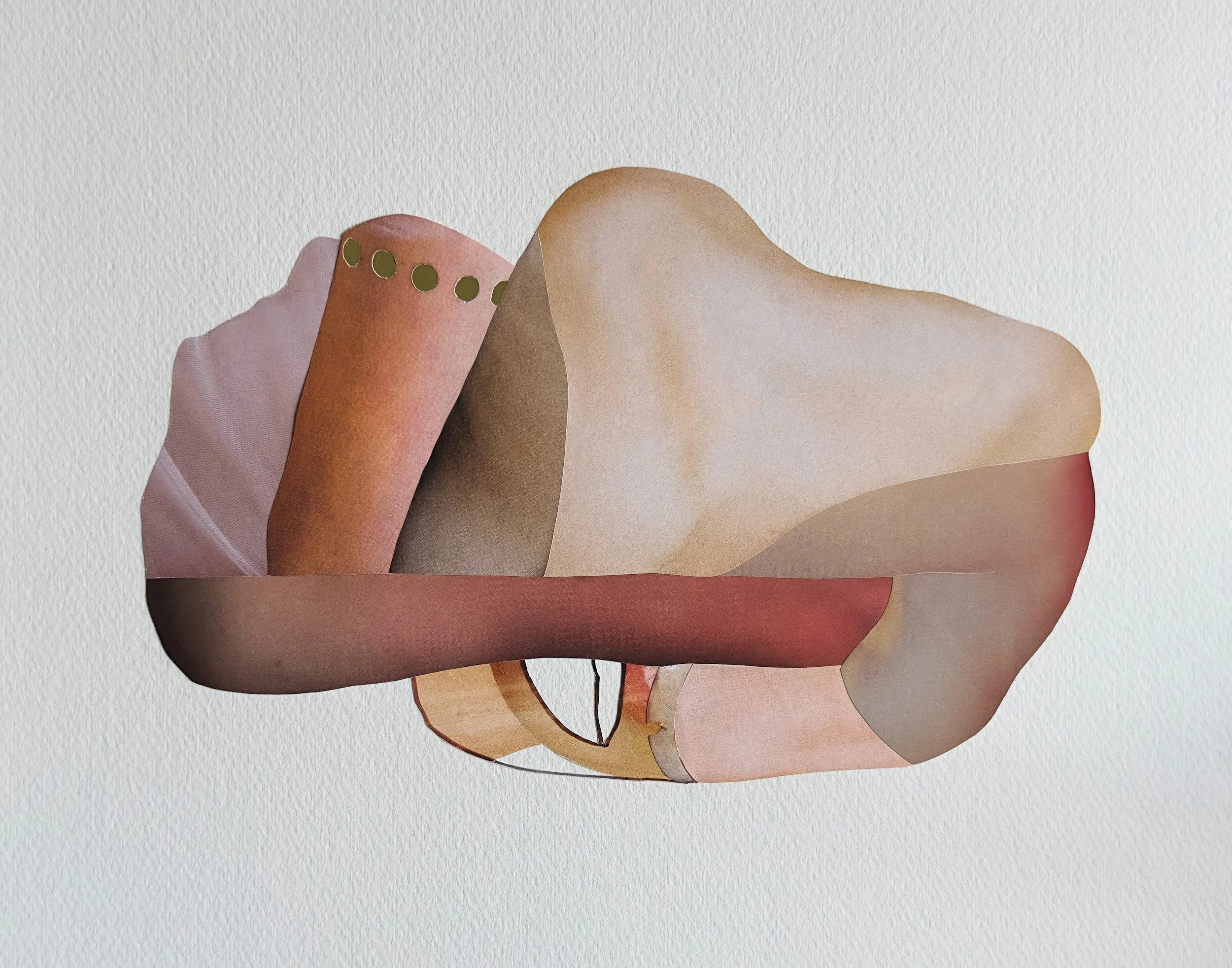 Claude , 2025
Hand-cut paper collage on archival paper
Mounted paper: 242 × 333 mm