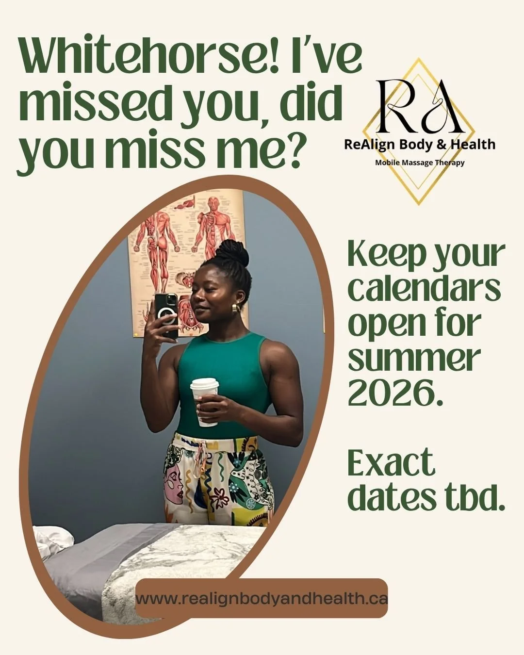 Hello Whitehorse, it&rsquo;s been a minute 🤍
I&rsquo;m so excited to share that I&rsquo;ll be coming back to work with you all again this summer.
There are still a few details I&rsquo;m fine-tuning, so stay tuned as I&rsquo;ll be sharing some quick 