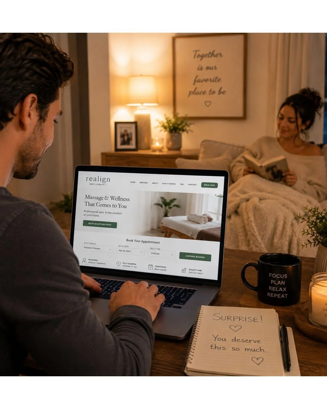 Booking a massage for someone special or scheduling a Back2Back Family Pack? 💆&zwj;♀️💆&zwj;♂️

Don&rsquo;t forget to add the other individual to your account as a Family Member after booking.

This allows you to:
&bull; Complete their intake forms
