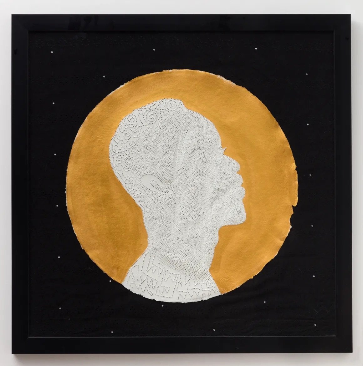Victor Ehikhamenor, Song for a Young Philosopher, Mixed Media. 2020