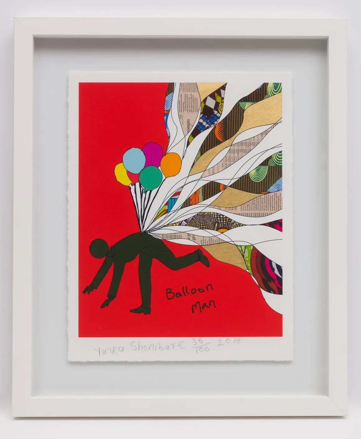 Yinka Shonibare, Balloon Man, Screenprint. 2016. Edition: 35 of 60