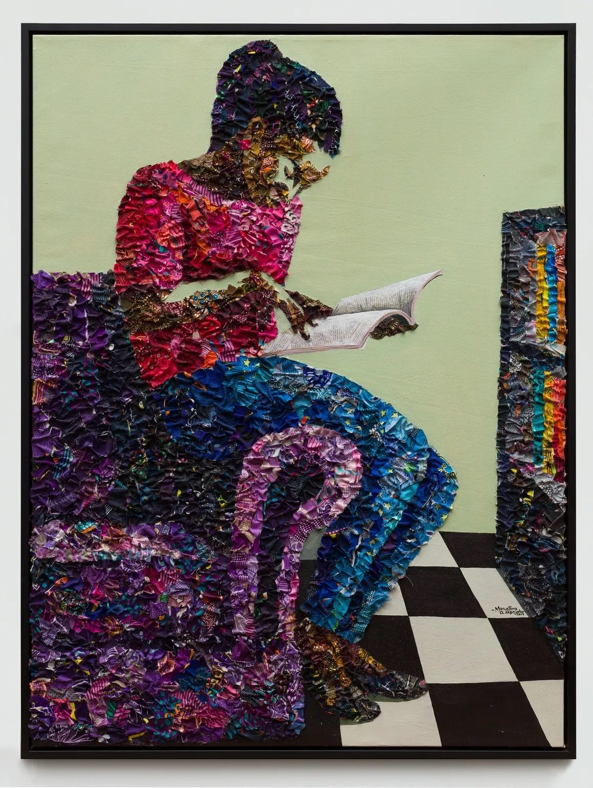 Marcellina Apojotor, For the Love of Books, Mixed Media. 2019
