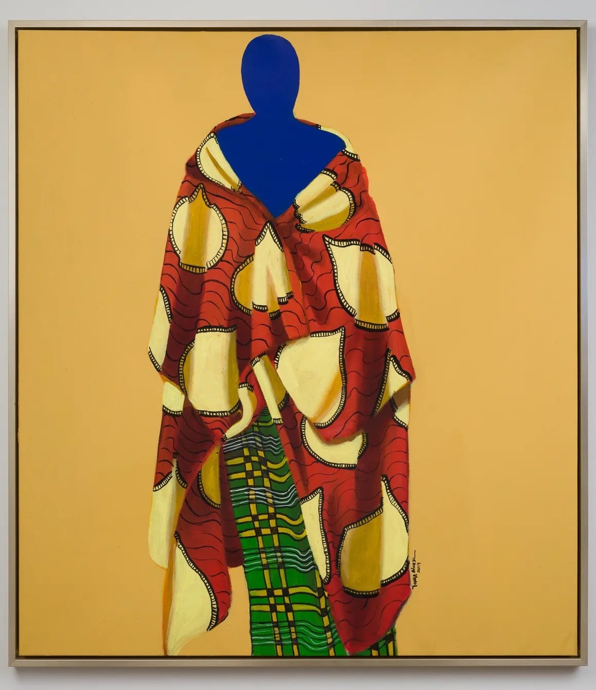 Tonia Nneji, Crouching, Oil on Canvas. 2019
