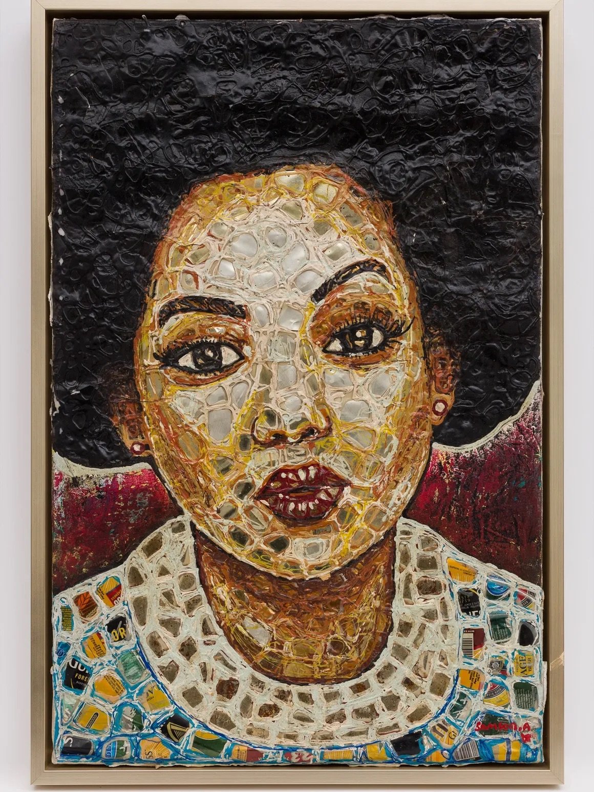 Samson Akinnire, Focus II, Mixed Media. 2019