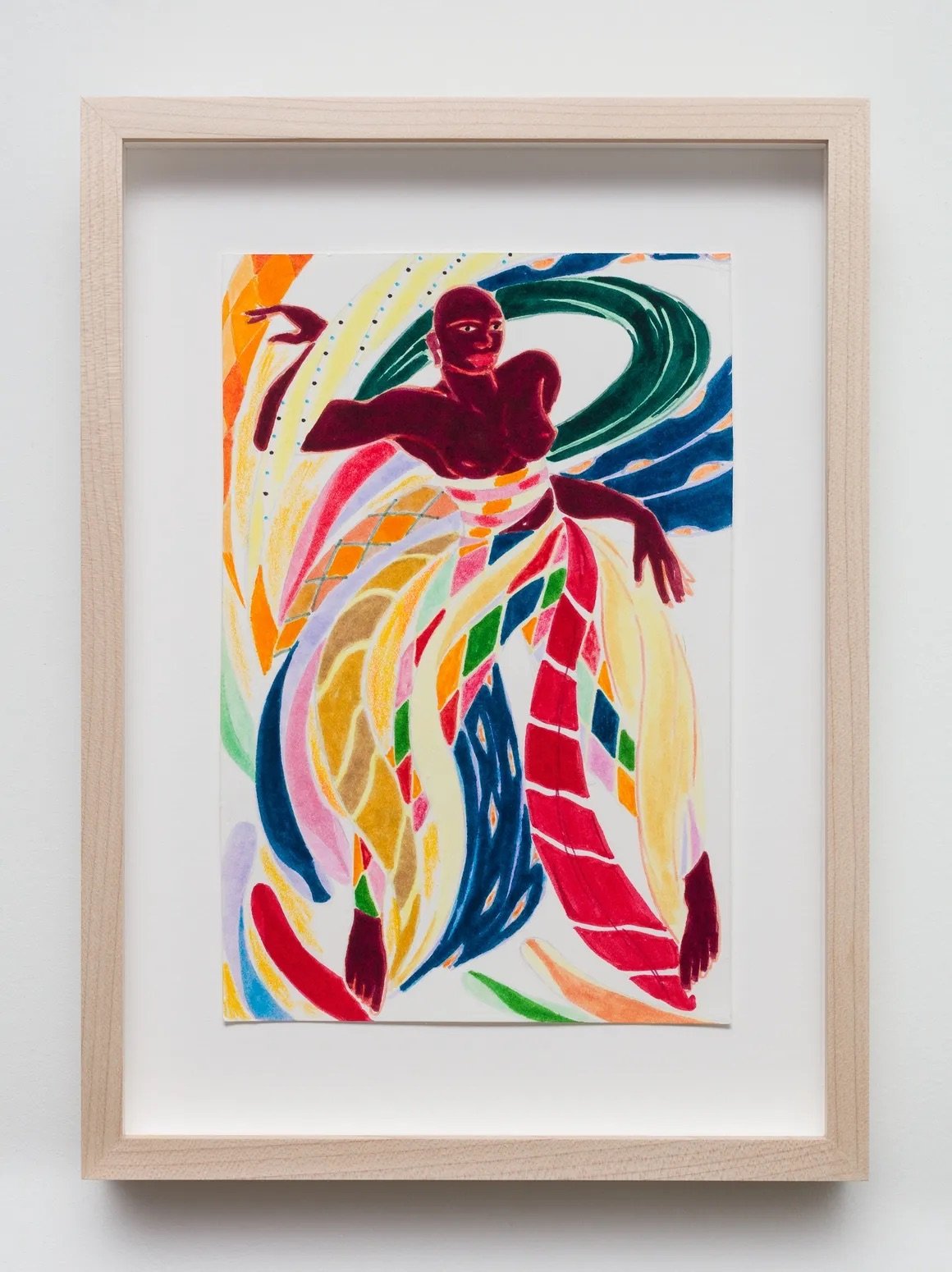 Tunji Adeniyi-Jones, Black Harlequin II, Pen and Ink. 2019