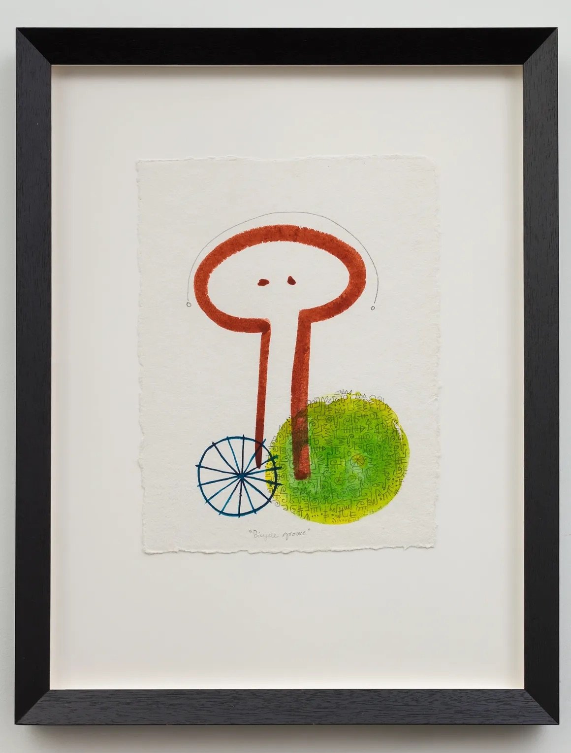 Victor Ekpuk, Bicycle Groove, Pen and Ink. 2013