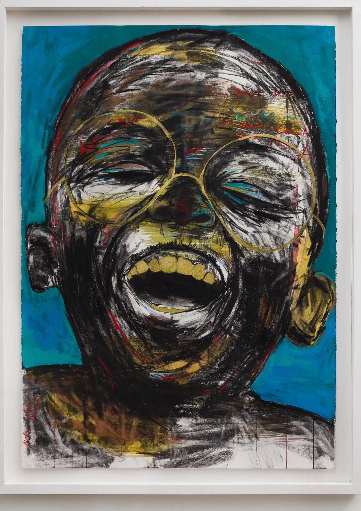 Nelson Makamo, Portrait of a Child, Mixed Media. 2016