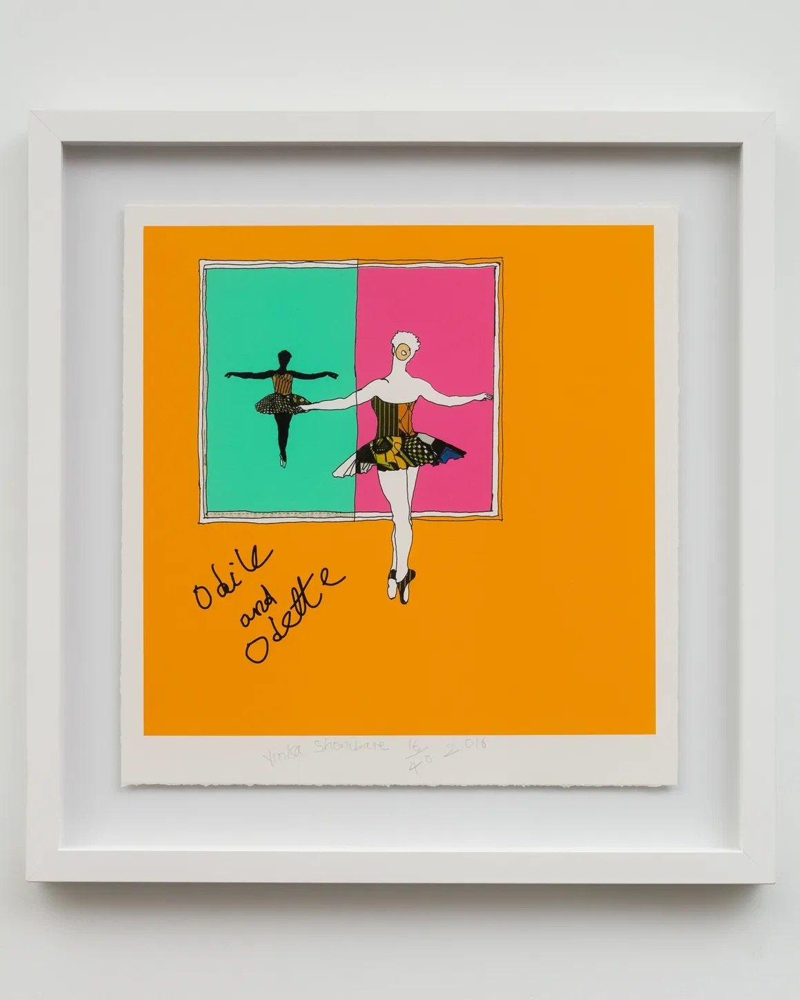 Yinka Shonibare, Odile & Odette, Screenprint. 2016. Edition: 16 of 40