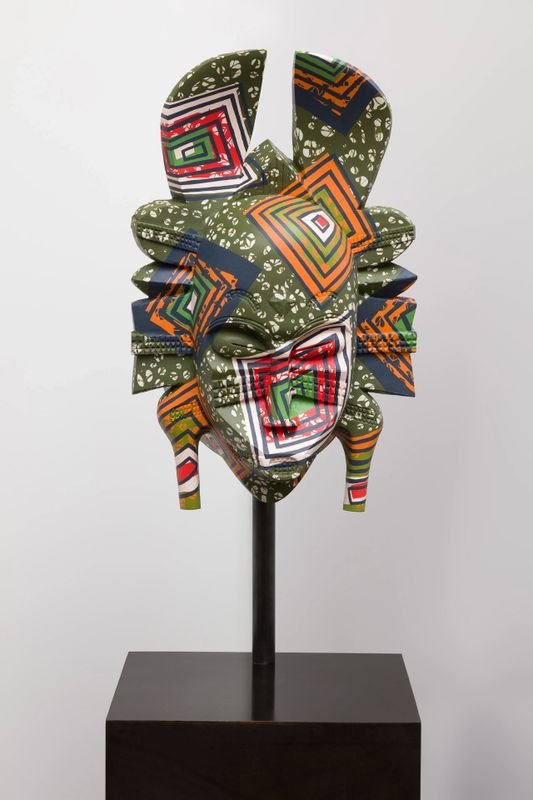 Yinka Shonibare, Hybrid Mask (K'peliye'e), Sculpture. 2020 - 2021
