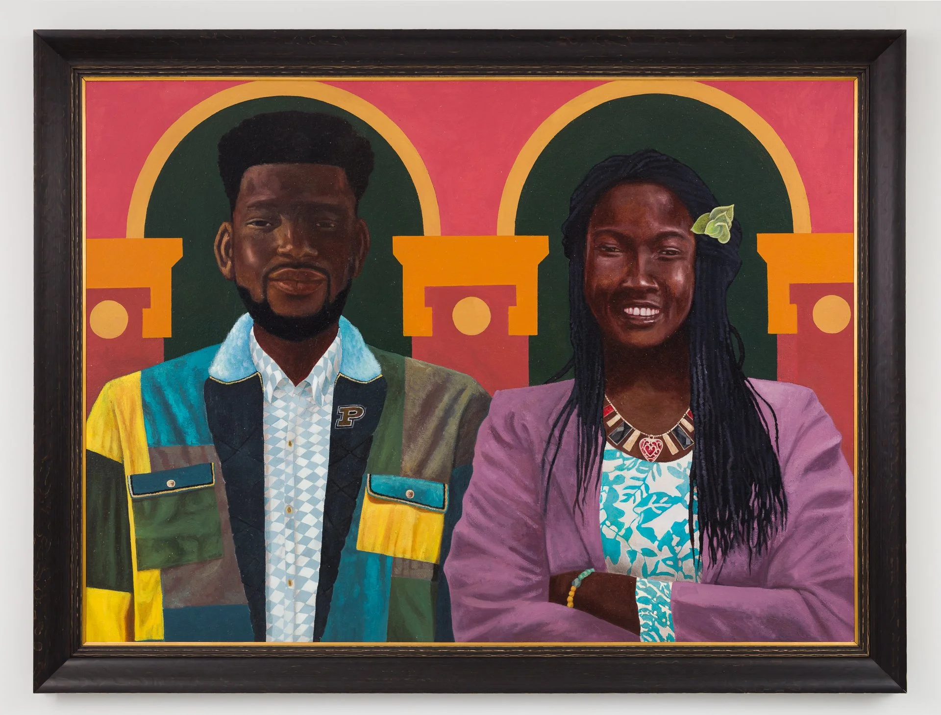Kimani Beckford, Daniel & Dawn Bakare, 2019, Oil on canvas.