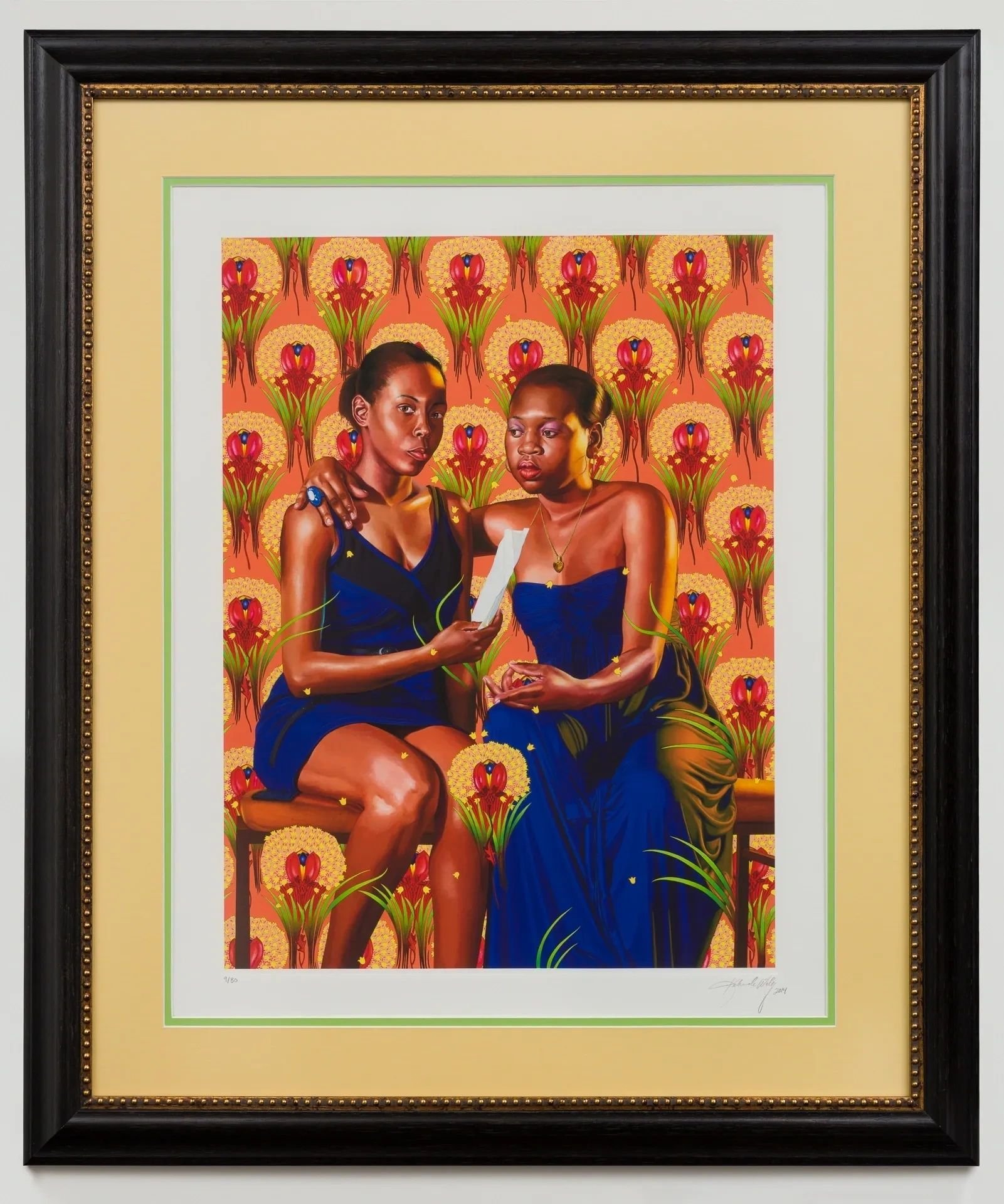 Kehinde Wiley, The Sisters Zénaïde and Charlotte Bonaparte (the World Stage:
Haiti), Inkjet, 2014. Edition: 9 of 30
