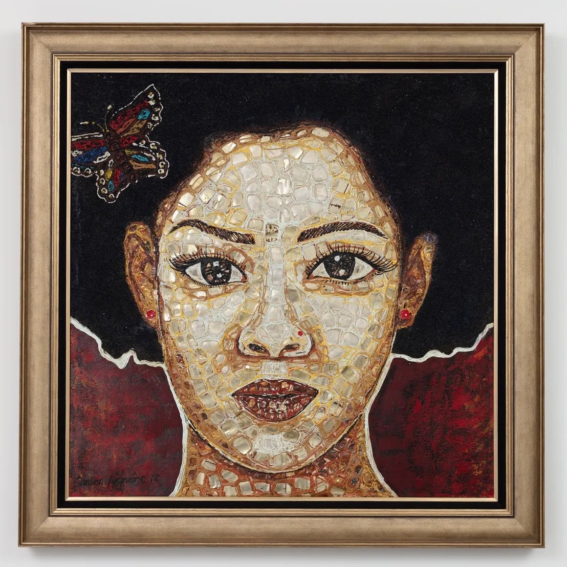 Samson Akinnire, Tawny, Mixed Media. 2019