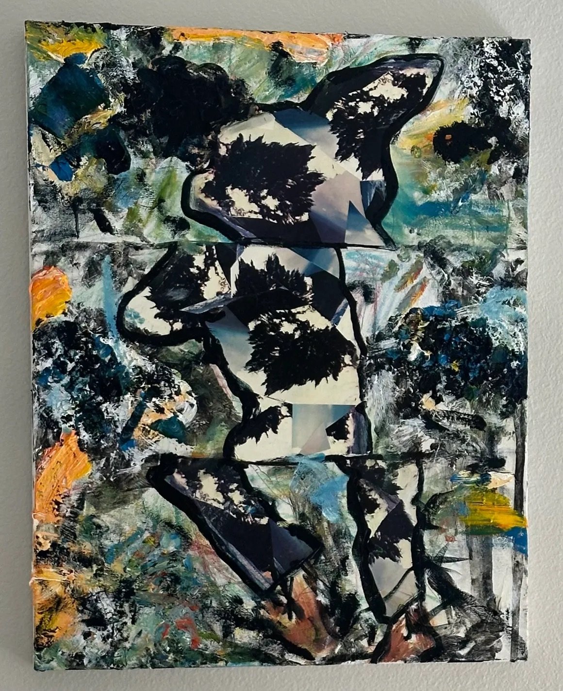 Mario Joyce, What Will It Take?, vintage collage, soil, acrylic, pastel, ink and oil