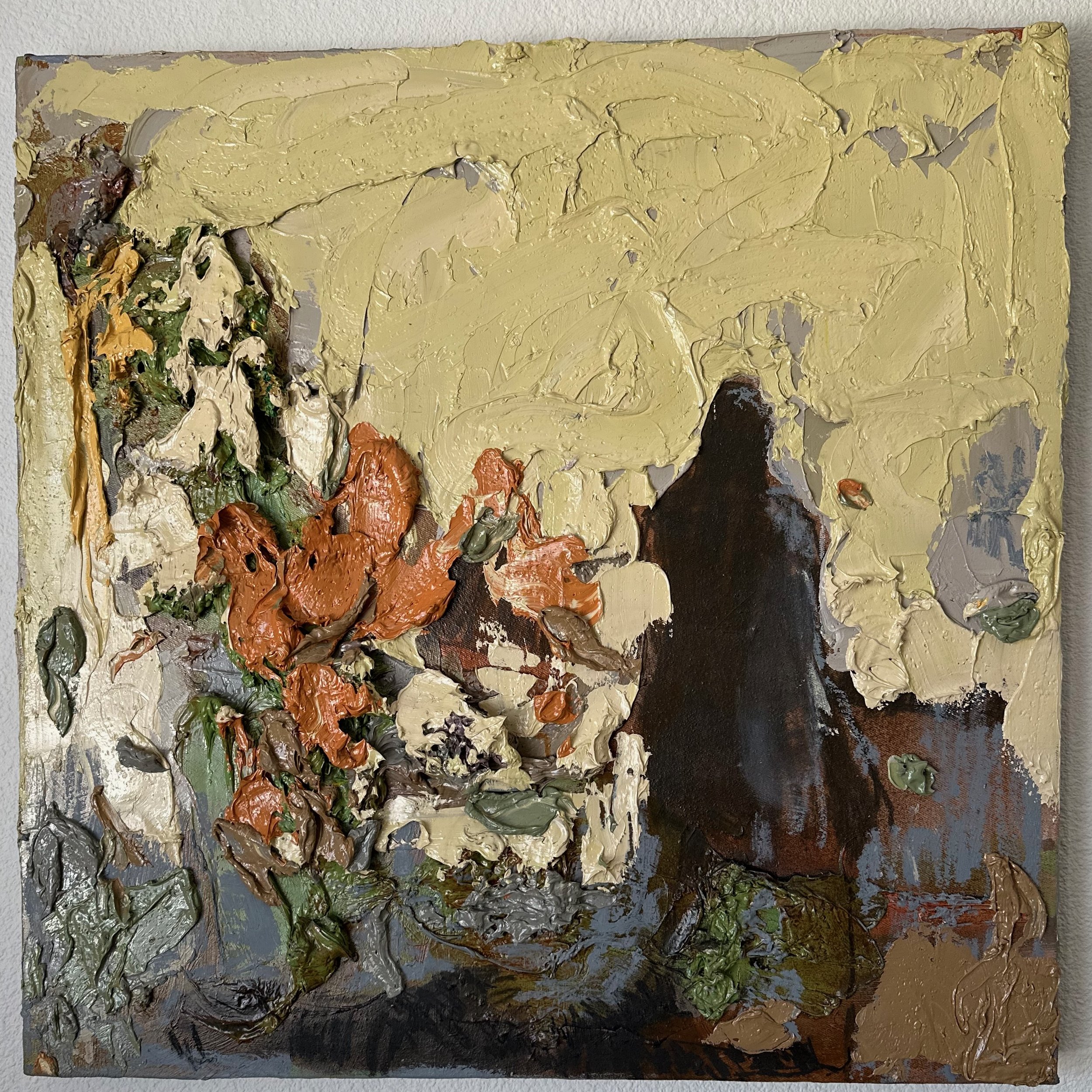IyunOla Sanyaolu, 21st Sept. 2022 (IV), 2024. Oil, charcoal and acrylic on Canvas