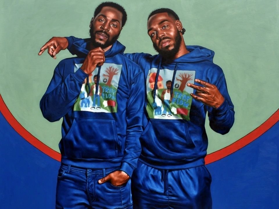 Monica Ikegwu, Jojo x Junior, oil on canvas, 2023