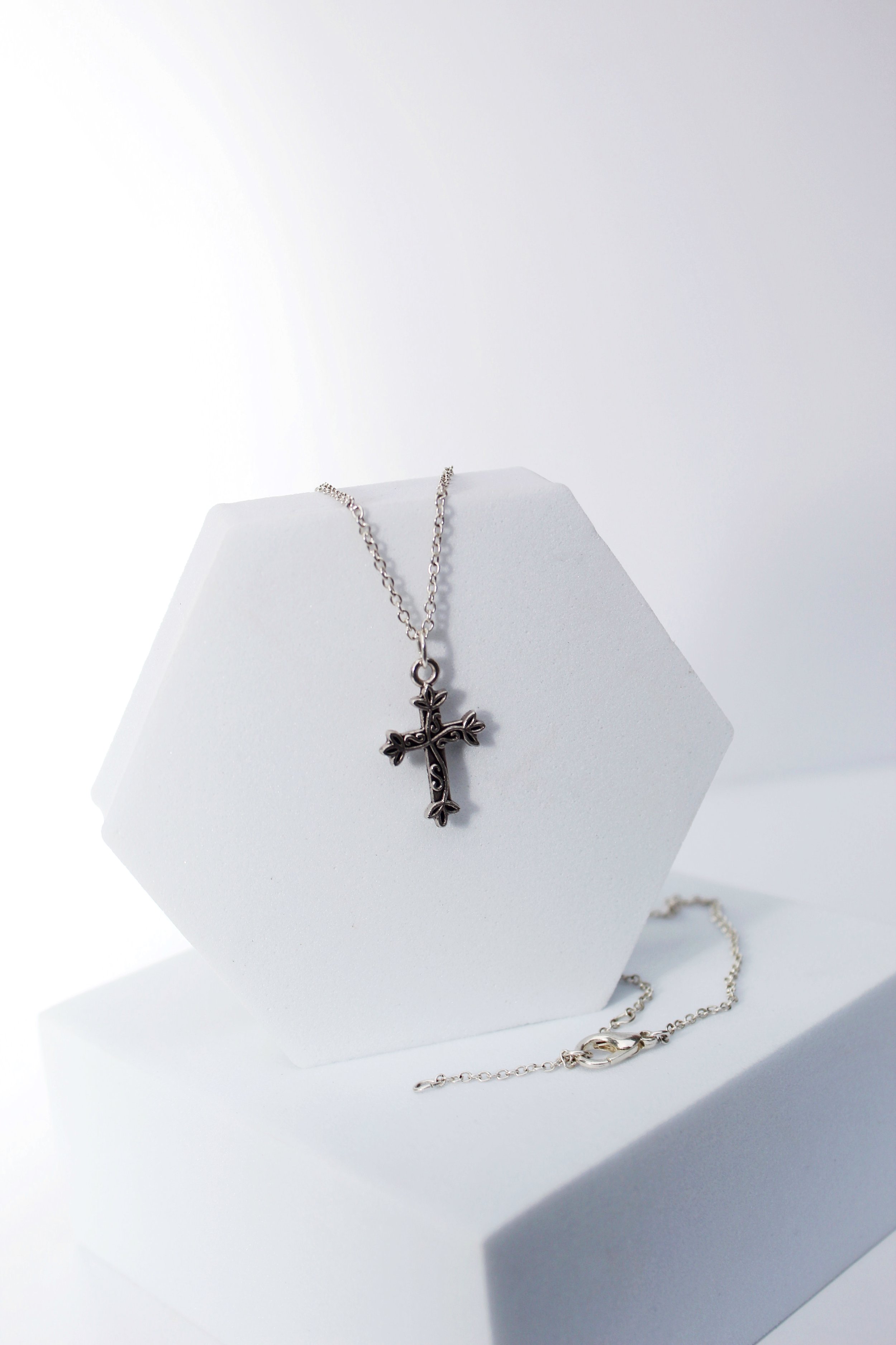 Vine Cross Necklace