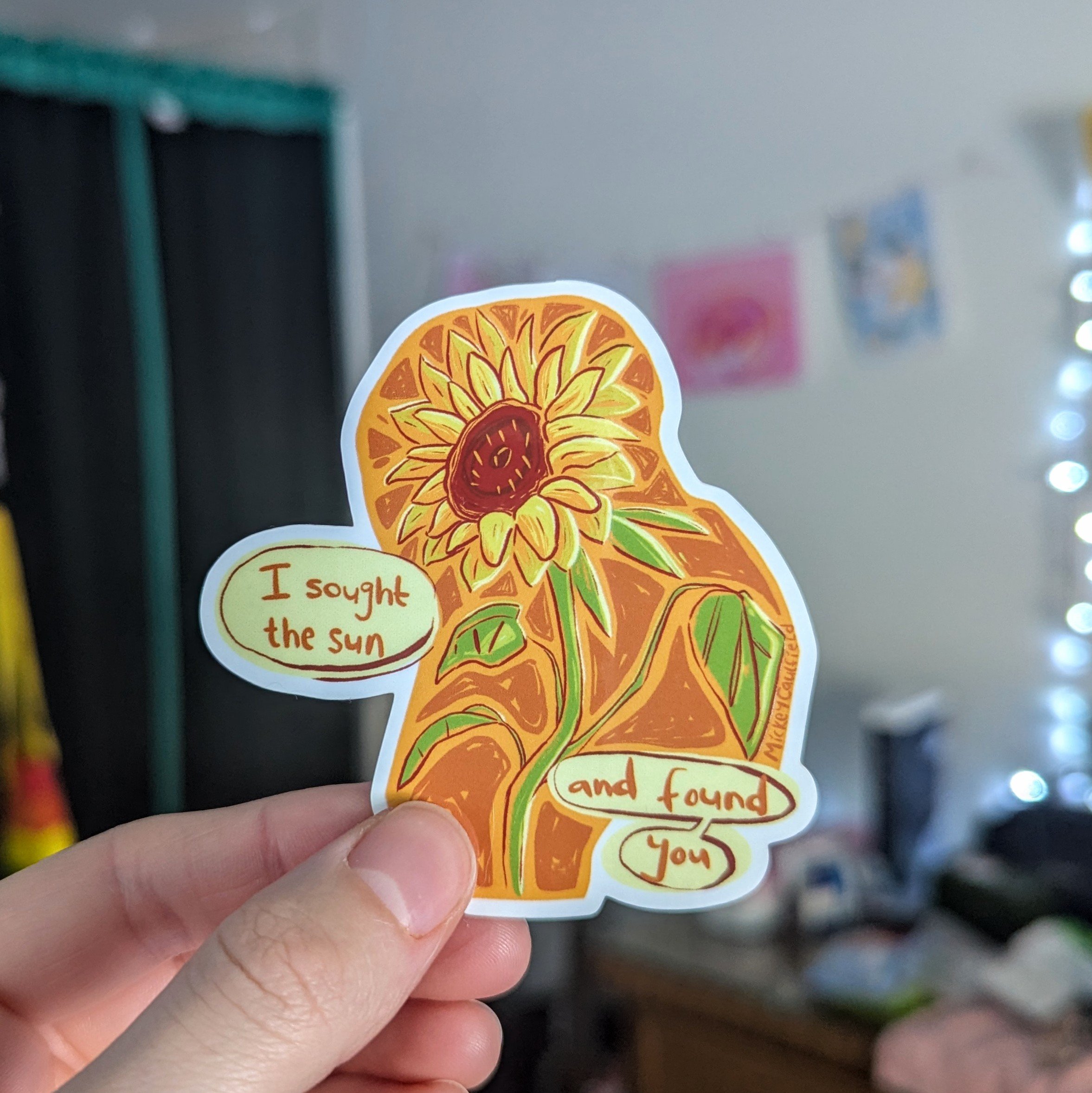 "sunflower love" sticker