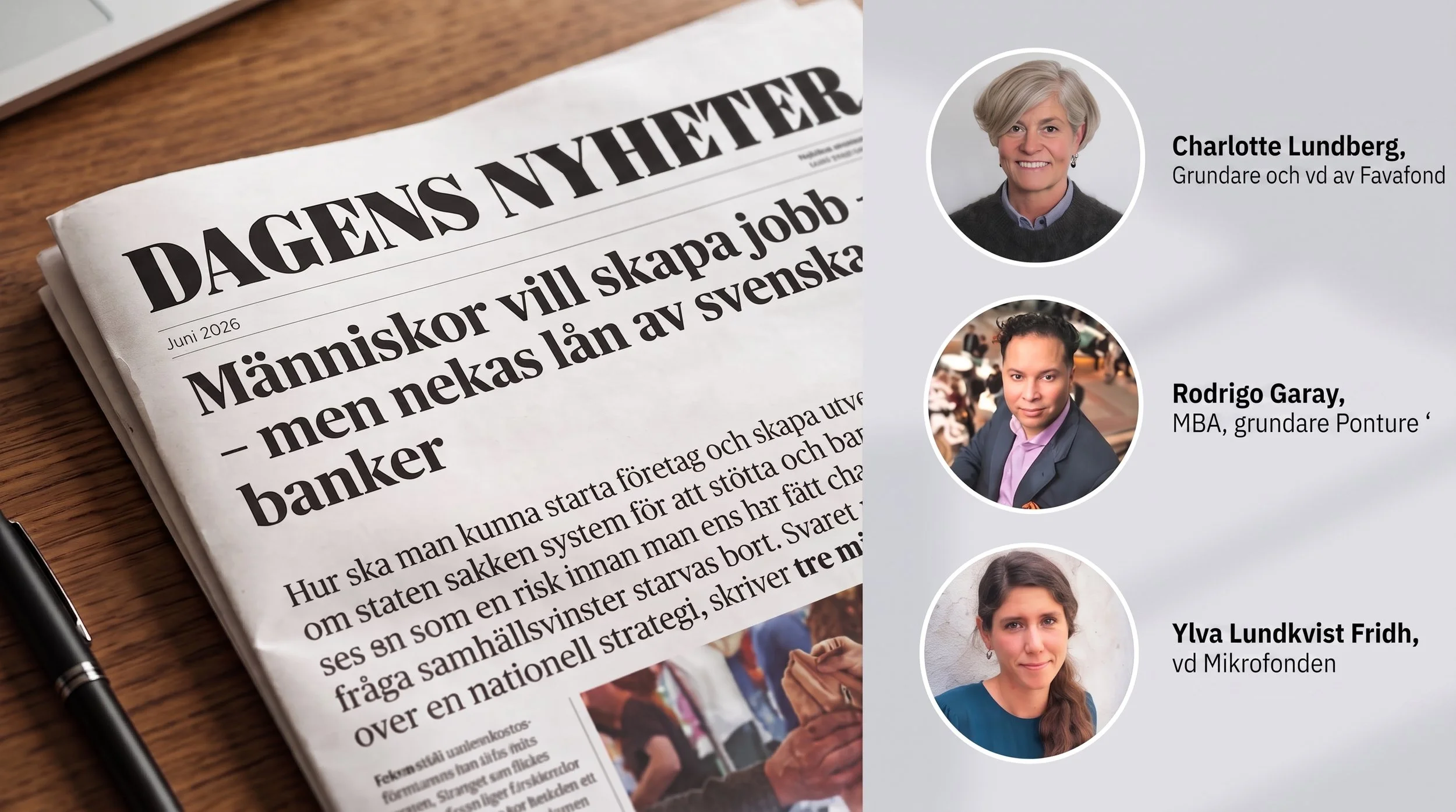 Människor vill skapa jobb – men nekas lån av svenska banker