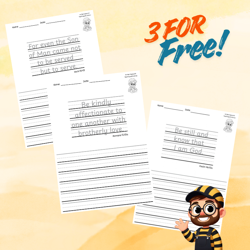 Scripture Copywork Sample Pack
