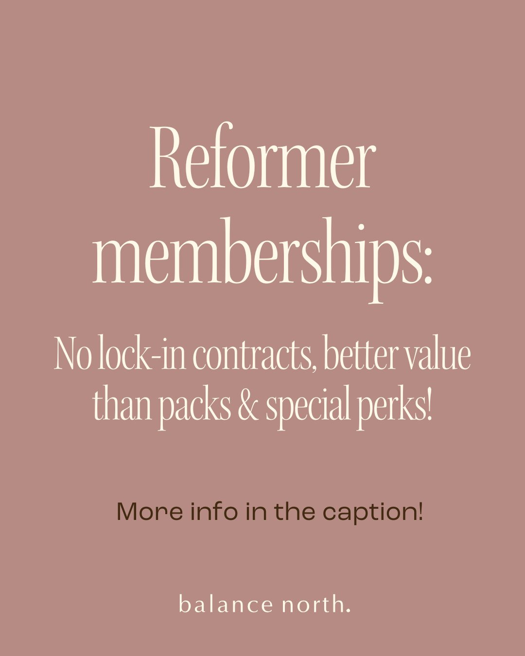 Did you know we offer flexible reformer pilates memberships? They&rsquo;re a much more affordable option than class packs and perfect if you're coming regularly.⁠
⁠
All memberships include:⁠
✨️No lock-in contracts⁠
✨️10% off retail⁠
✨️10% off physio 