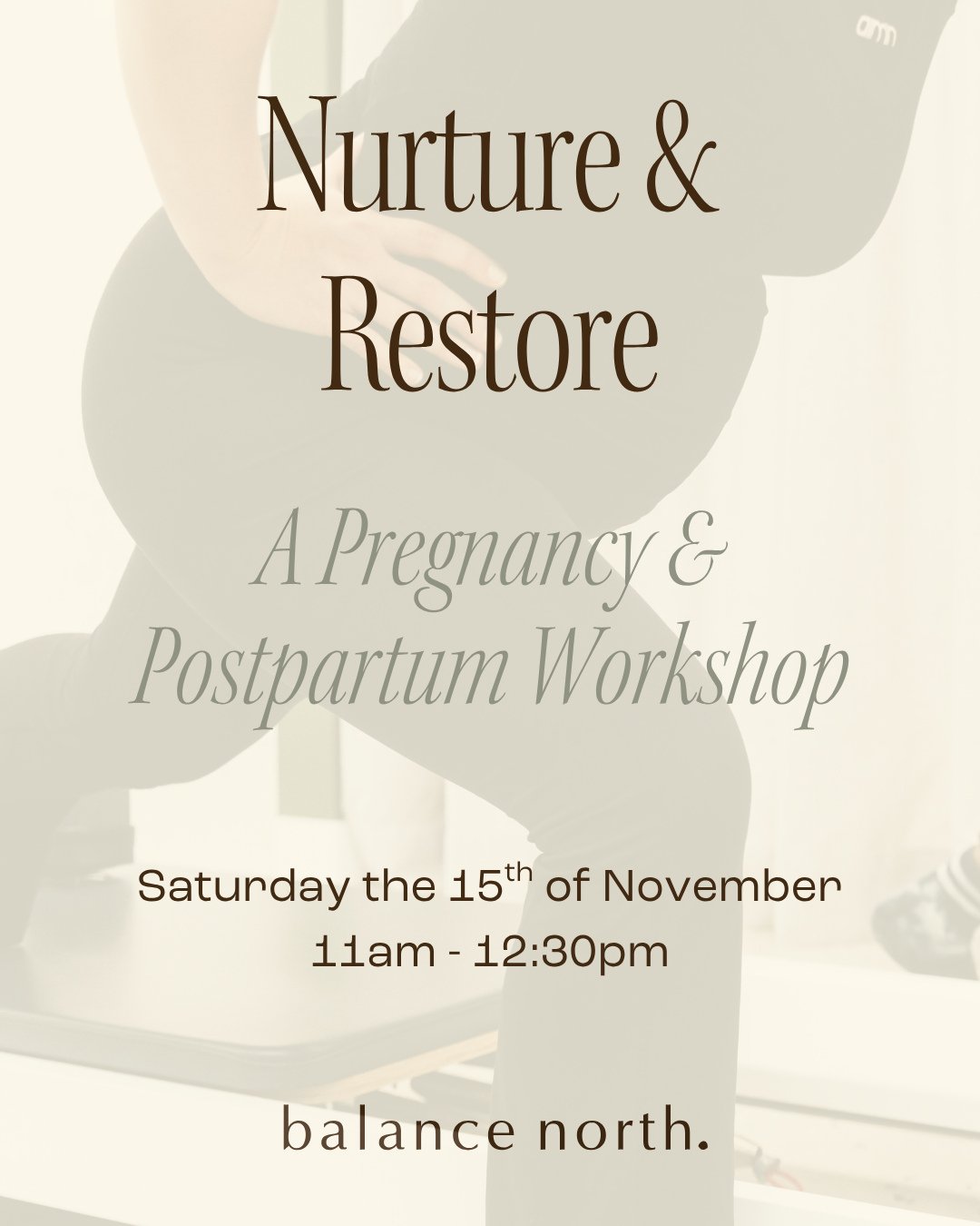 THIS WEEKEND ✨️⁠
⁠
Join Balance North physiotherapists Pauline Lai (maternal and pelvic health specialist) and Grace Ure for an informative and practical workshop designed to support you through every stage of pregnancy and early motherhood.⁠
⁠
You&r