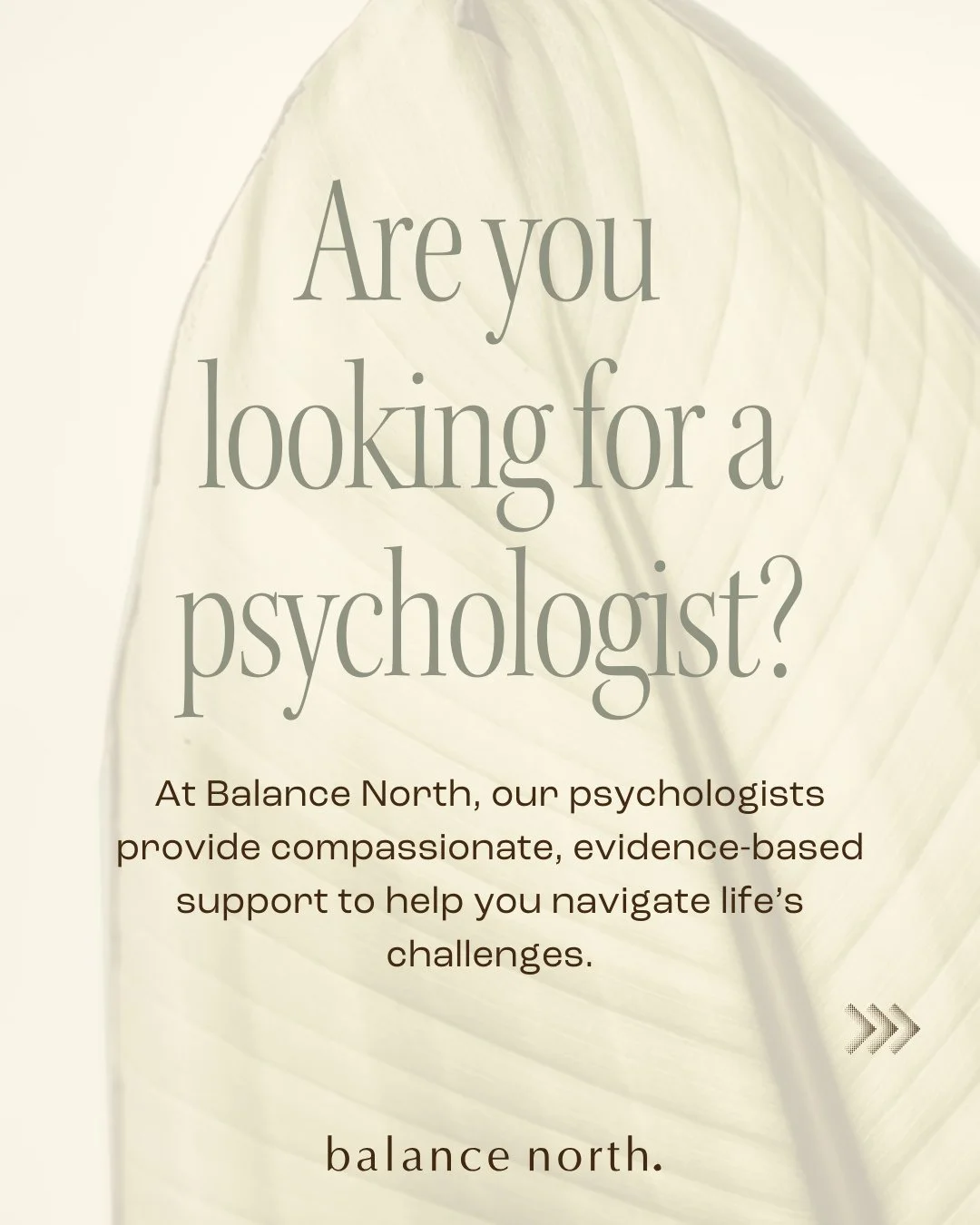 Our psychologists provide supportive, evidence-based care to help you navigate life&rsquo;s challenges.⁠
⁠
We work with people experiencing challenges such as anxiety, trauma, stress, burnout, depression, relationship challenges, body image concerns,