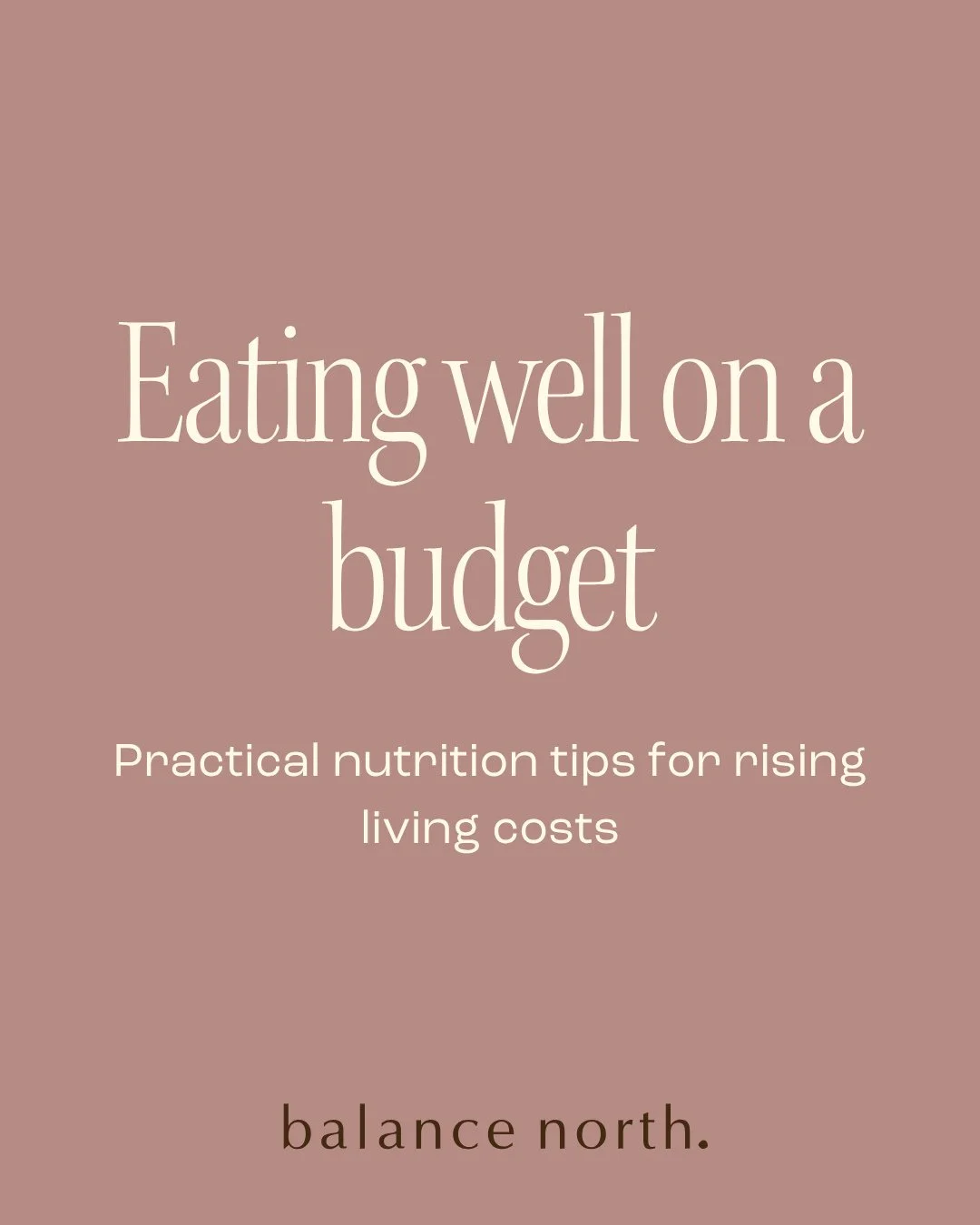 This one is for anyone feeling the pinch with rising living costs.⁠
⁠
Our dietitian Melissa shares practical, realistic ways to eat well on a budget without overcomplicating things or relying on convenience foods.⁠
⁠
Small changes can go a long way w