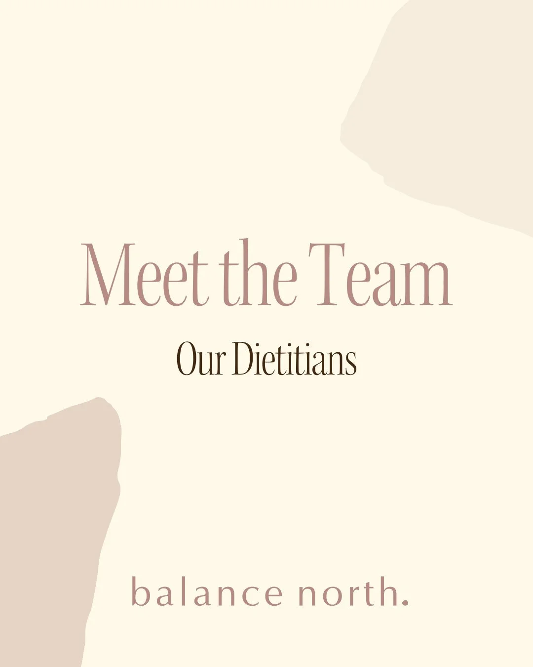 We're excited to kick off our new Meet the Team series, where each month we'll introduce a different part of our team and the people behind the care.⁠
⁠
This month we're shining the spotlight on our darling dietitians! Swipe through to meet each of t
