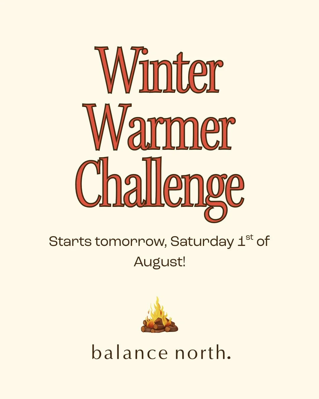 STARTS TOMORROW!⁠
⁠
🔥 THE WINTER WARMER CHALLENGE 🔥⁠
⁠
You all loved it last year, so we thought we'd bring it back!⁠
⁠
Shake off the winter chill, stay motivated, and join our amazing BN community for a month of movement, consistency and a little 