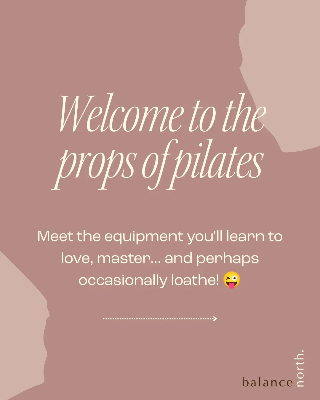 Welcome to the props of pilates!⁠
⁠
From the humble dumbbell to the surprisingly challenging squishy ball, pilates props can help us build strength, improve balance, work on flexibility and add a little extra spice to our workouts.⁠
⁠
Swipe across to