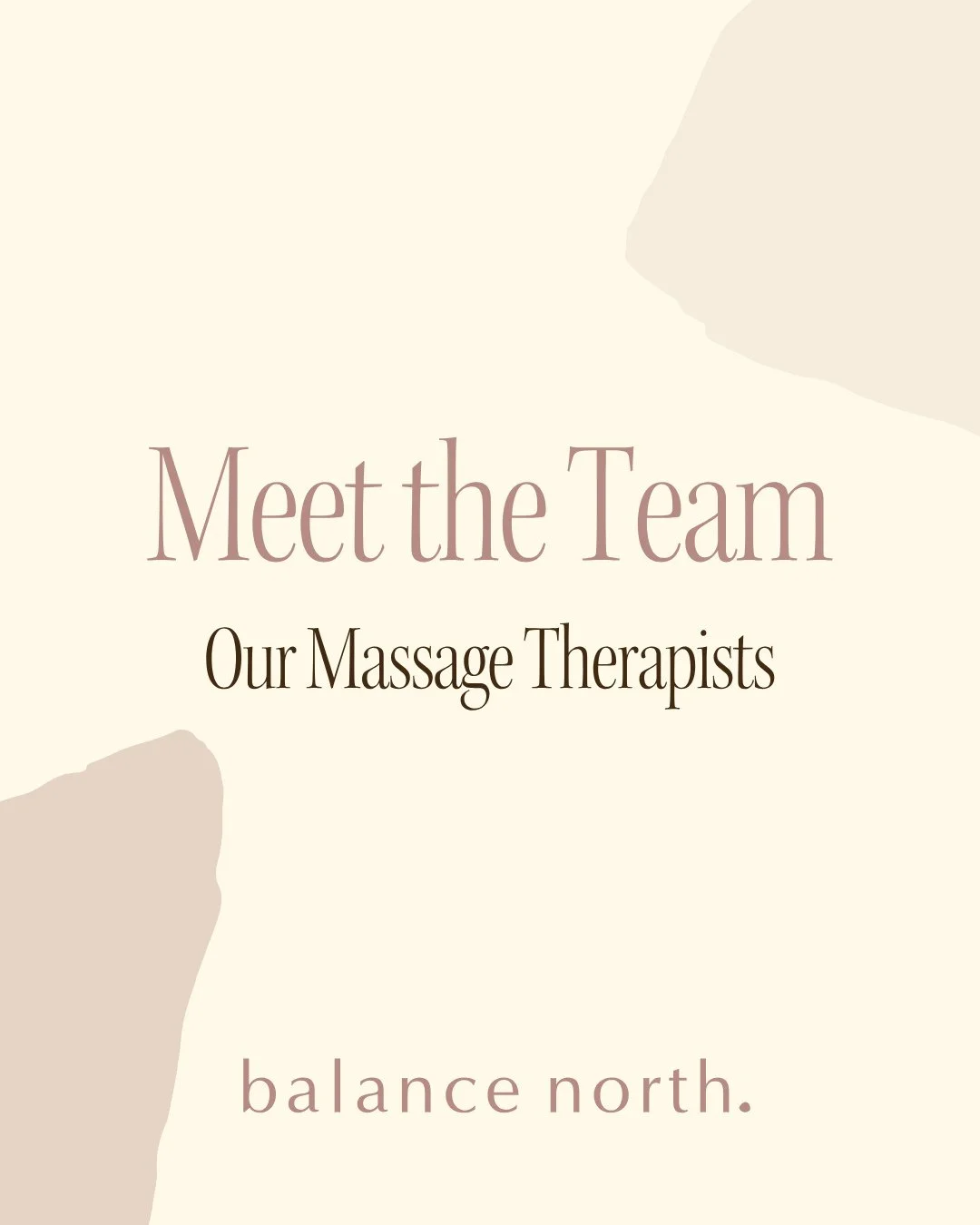 Welcome back to our Meet the Team series!⁠
⁠
This month we're shining the spotlight on our amazing massage team! Swipe through to meet each of them, learn about their experience and areas of focus, and discover a fun fact or two along the way.⁠
⁠
Whe