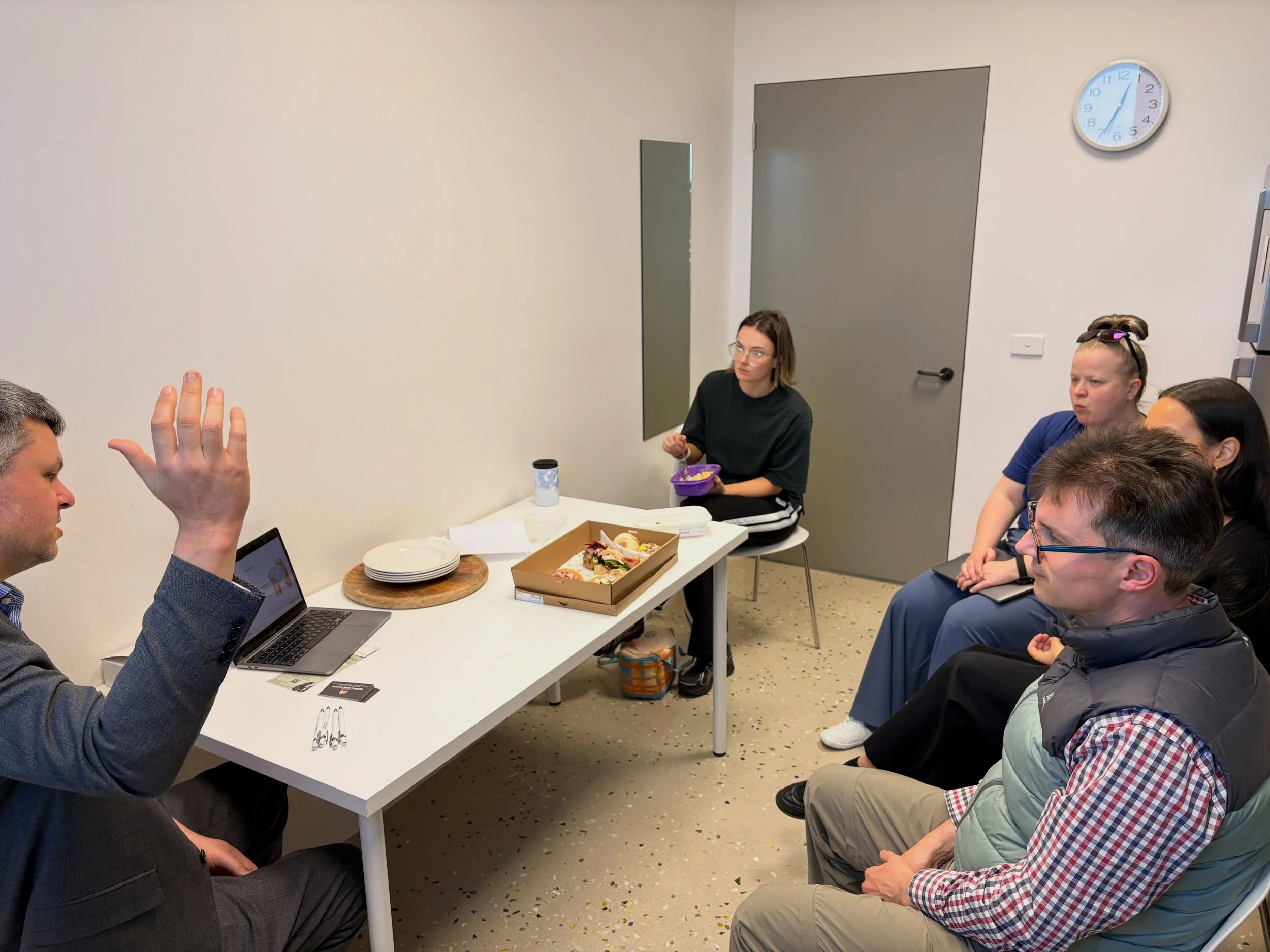 A great afternoon of professional development for our physio team, with orthopaedic surgeon Mr Ian Al&rsquo;Khafaji from the Victoria Sport &amp; Joint Clinic joining us for an informative lunch session.

Thank you, Ian, for sharing your expertise an