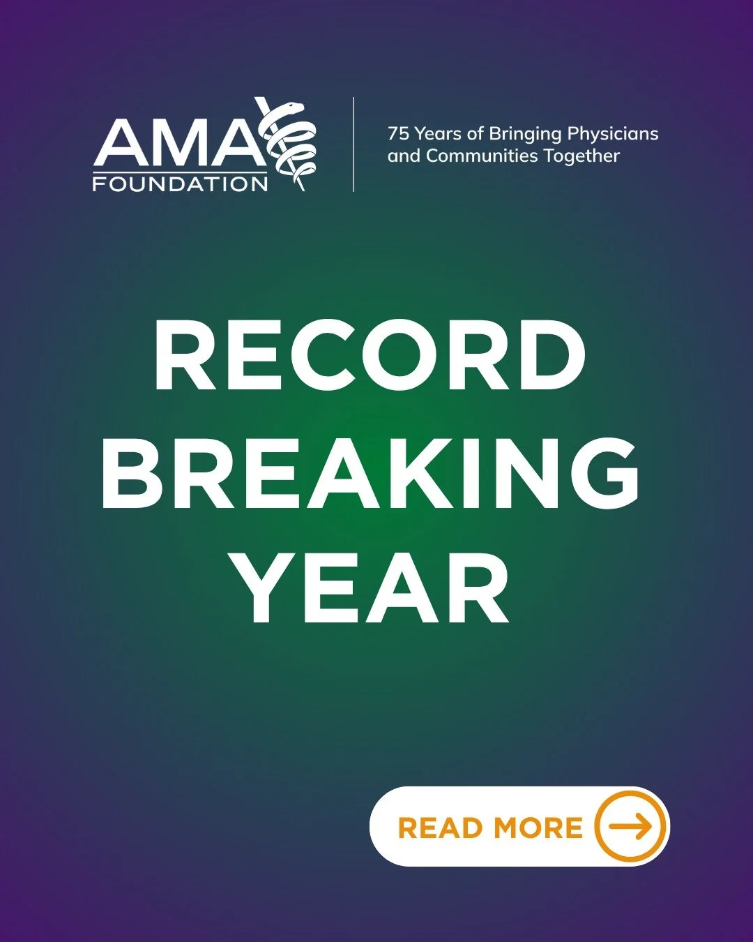 Something happened this past year that&rsquo;s never happened before.

The AMA Foundation&rsquo;s Physicians of Tomorrow Scholarship Program awarded $420,000 to future doctors &mdash; the most in the program's history. And the Leadership Development 