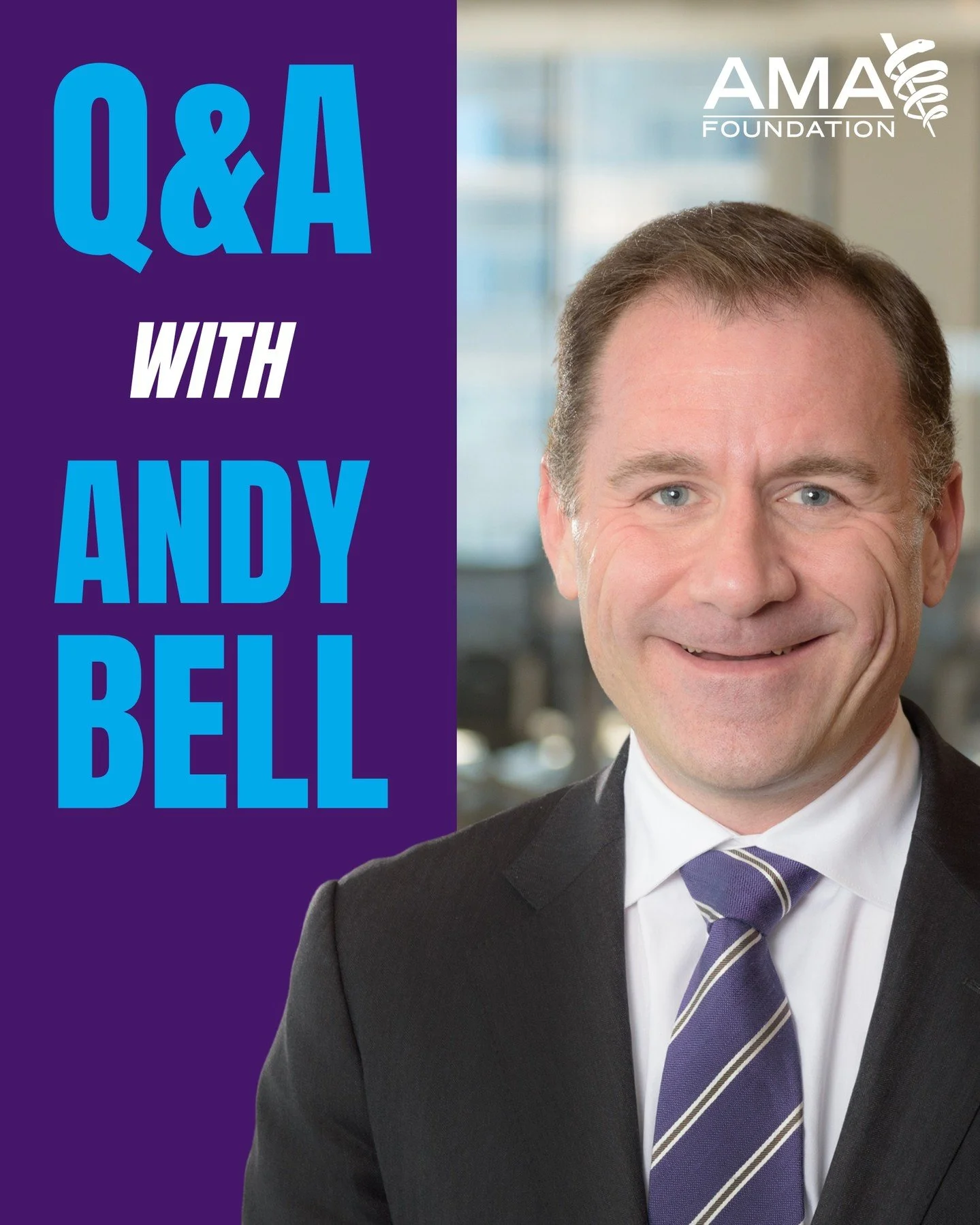 Get to know Andy Bell, our new executive director! He shares what inspired him to join the AMA Foundation, the impact of our work, and his vision for expanding support and partnerships to build healthier communities. Check out the full Q&amp;A at the