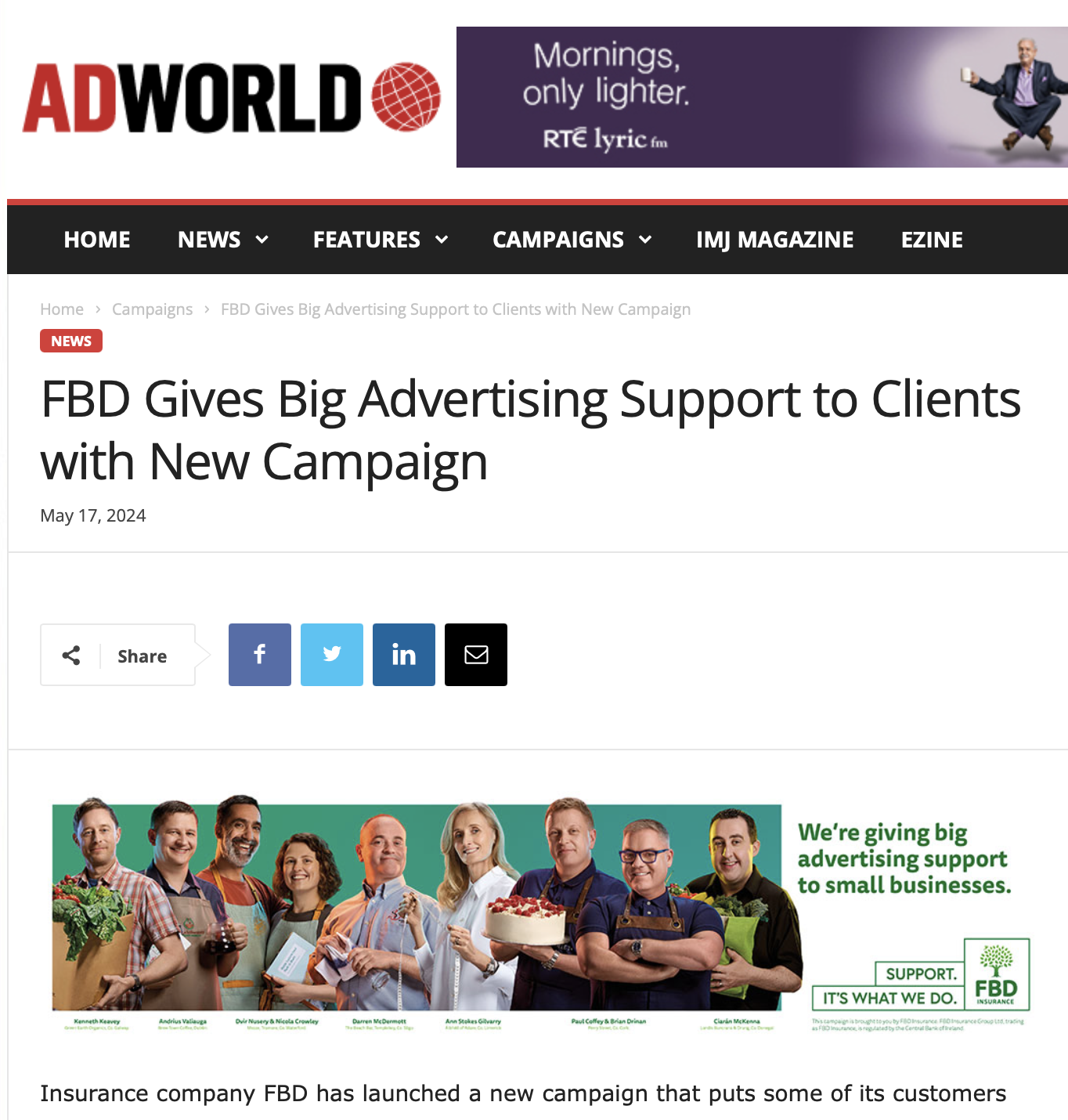ADWORLD - FBD Big Advertising Support Campaign 2024