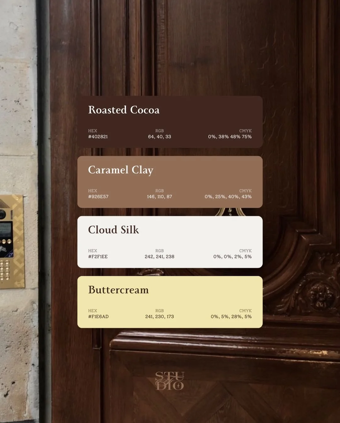 Colour palettes I&rsquo;m currently obsessed with &mdash; starting with my own 🤍

From warm studio neutrals to deep cherry tones and coastal blues&hellip; these are giving luxury, softness and quiet confidence.

Which one is your favourite?
Save thi