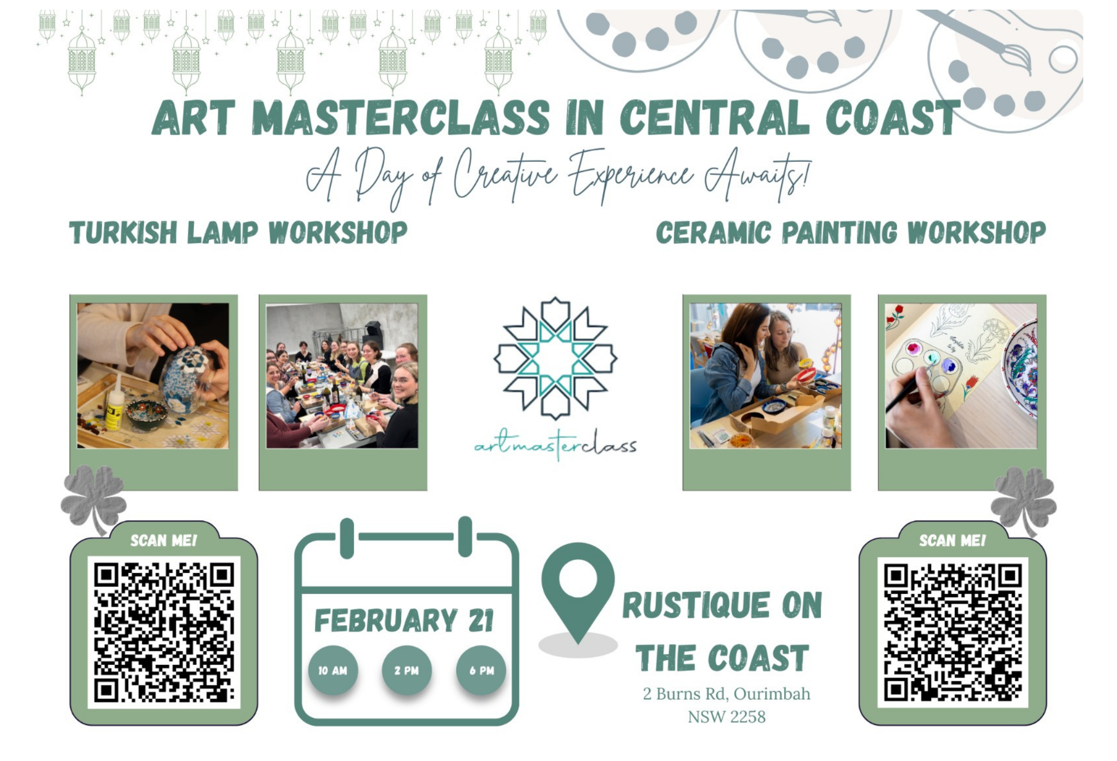 Ceramic Painting Class in Central Coast