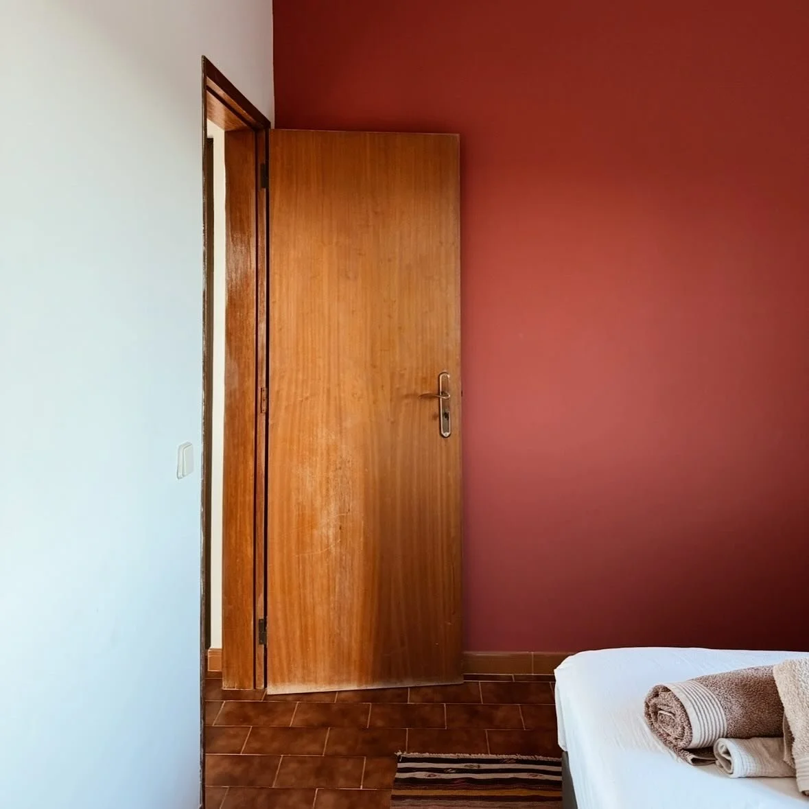 THE STUDIO — Art made by Mies de Koning — first owner of the house. Look at our new kitchen!