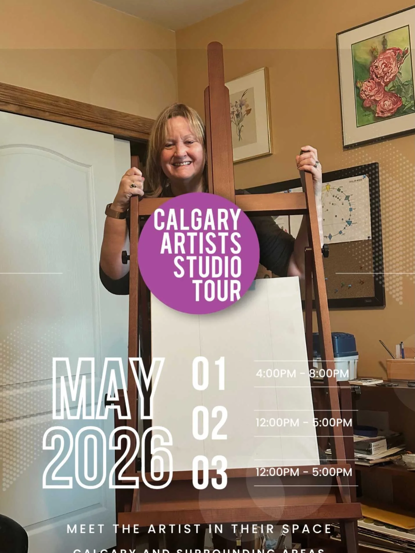Finishing up new art every day in preparation for  @calgaryartistsstudiotour starting on Friday and running through the weekend 😊. I love how this trio of 12 x 4 mixed media canvases turned out.  Download the Toureka app and plan your tour visiting 