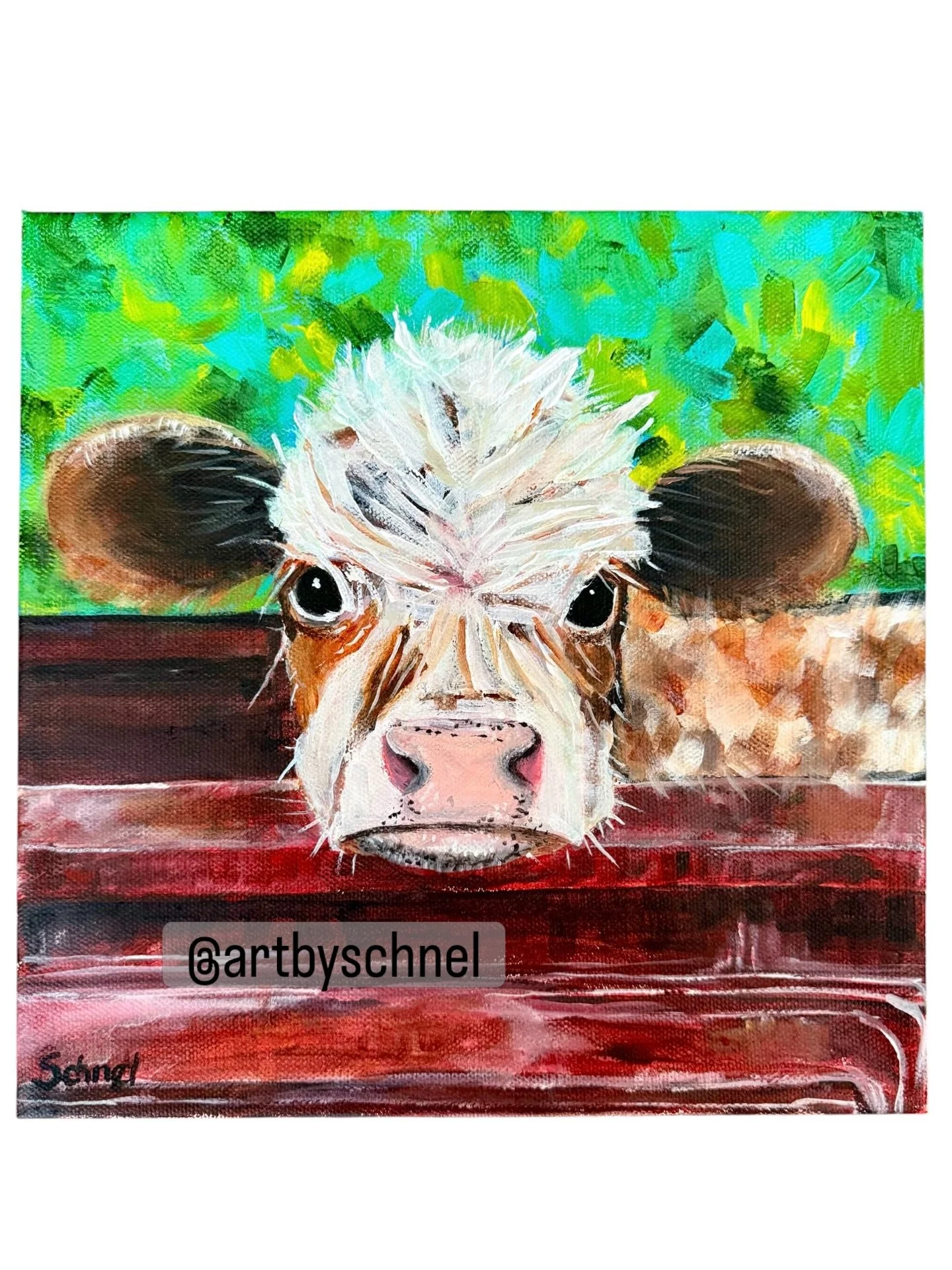 &ldquo;Pasture Bound&rdquo; is the first of 5 paintings headed to the calgarystampede mini masterpieces art section of the art show between July 3-12. You can find the art show in the Western Oasis, located in the BMO Centre. #calgarystampede #calgar