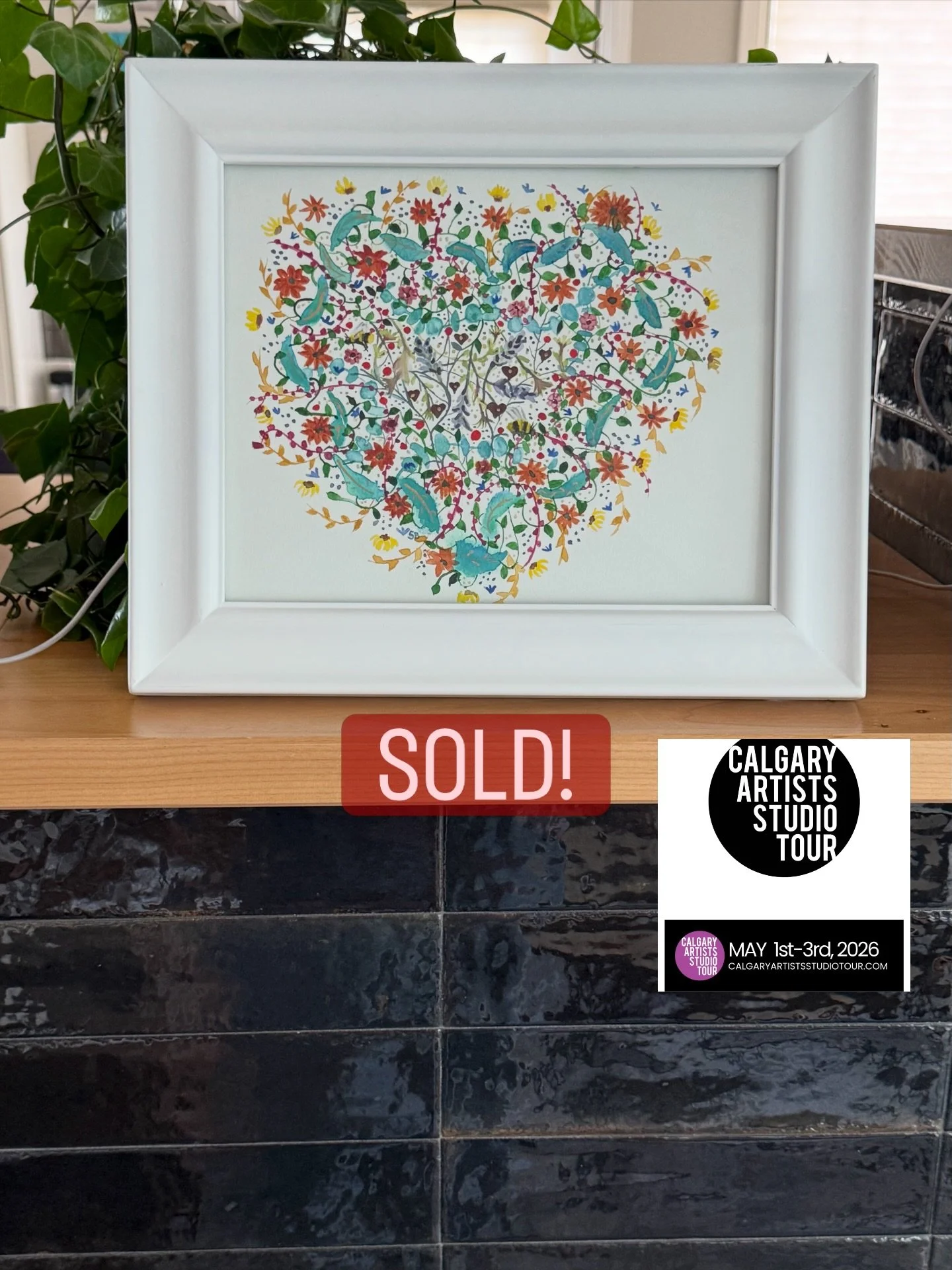 HUGE thank you to everyone who stopped in, purchased art, and shared feedback during their visit to my studio during the Calgary Artist Studio Tour this weekend! These 3 paintings together with prints and cards went home with new returning collectors