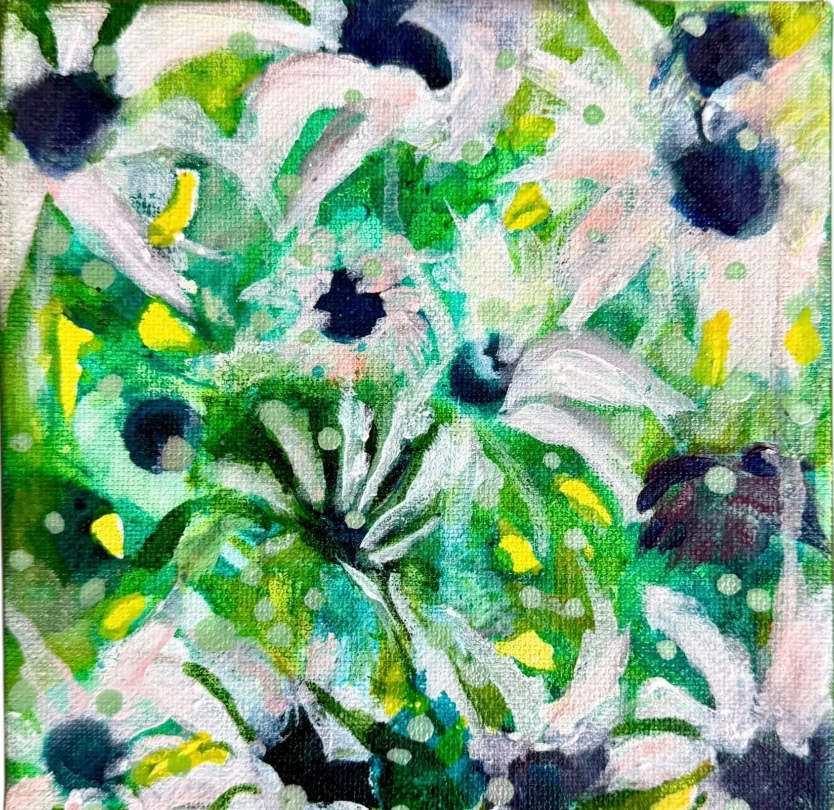 "Green Rising": Acrylic on Canvas