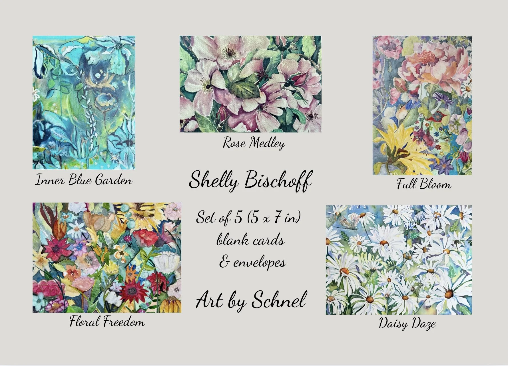 Boxed Floral Card Set